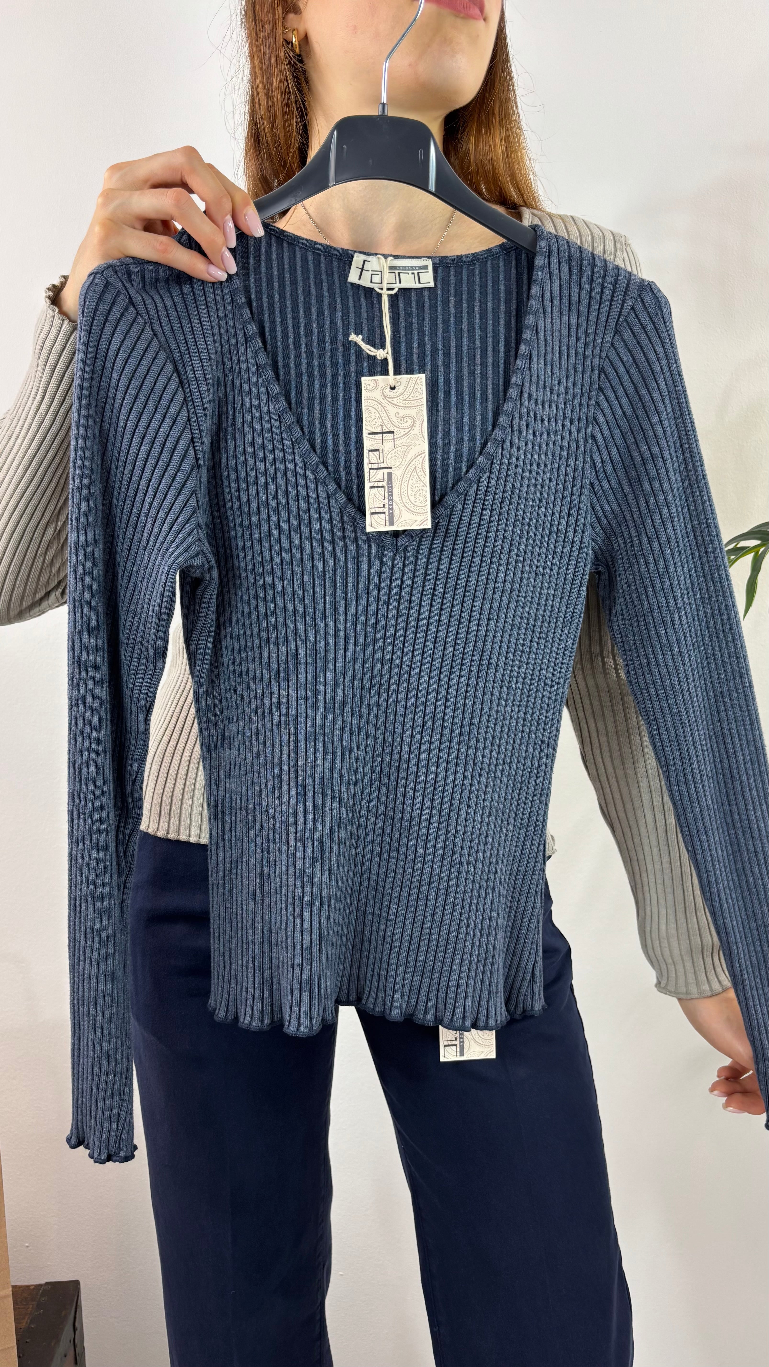 Maglia Basic Cannettata