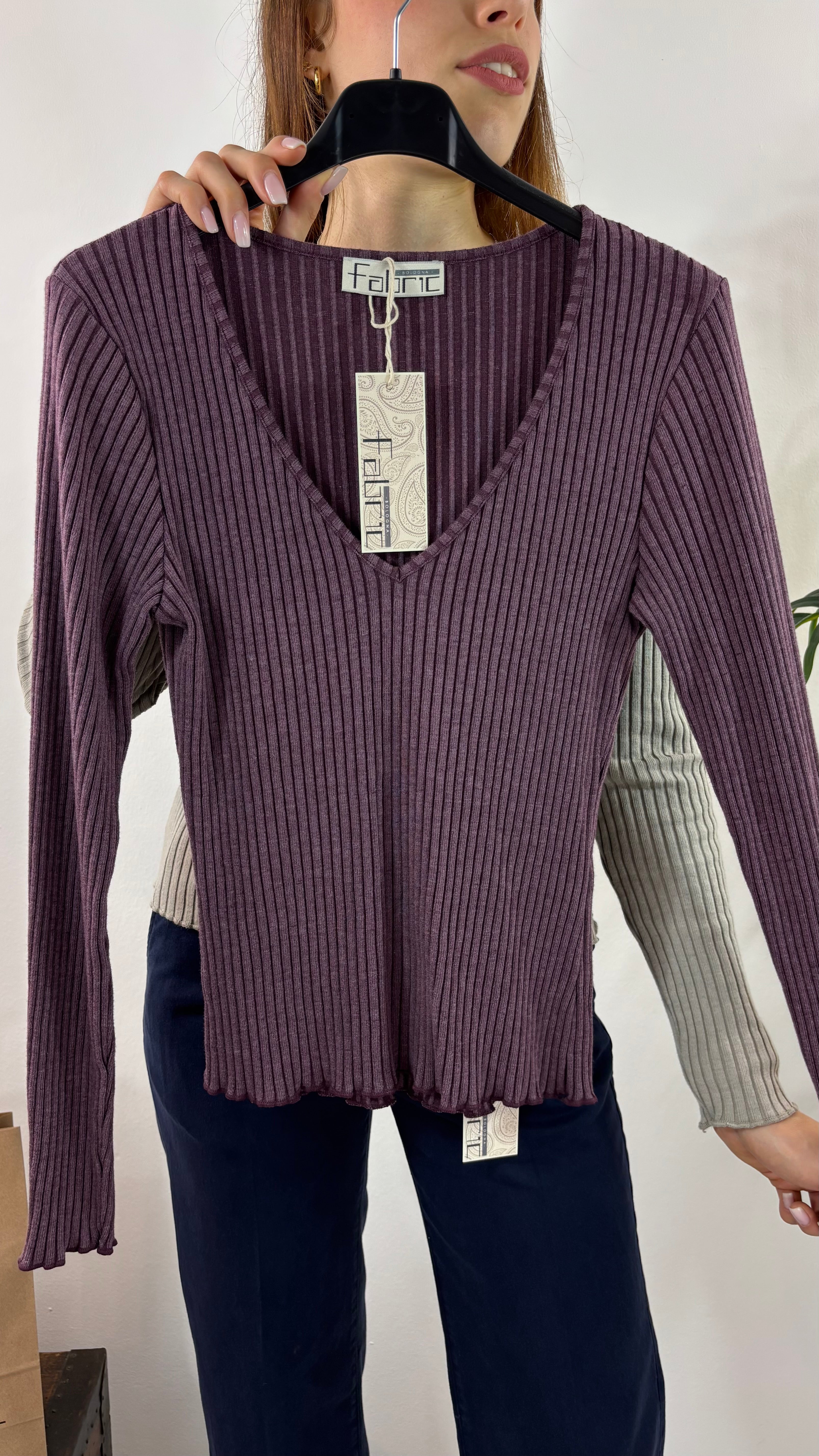 Maglia Basic Cannettata