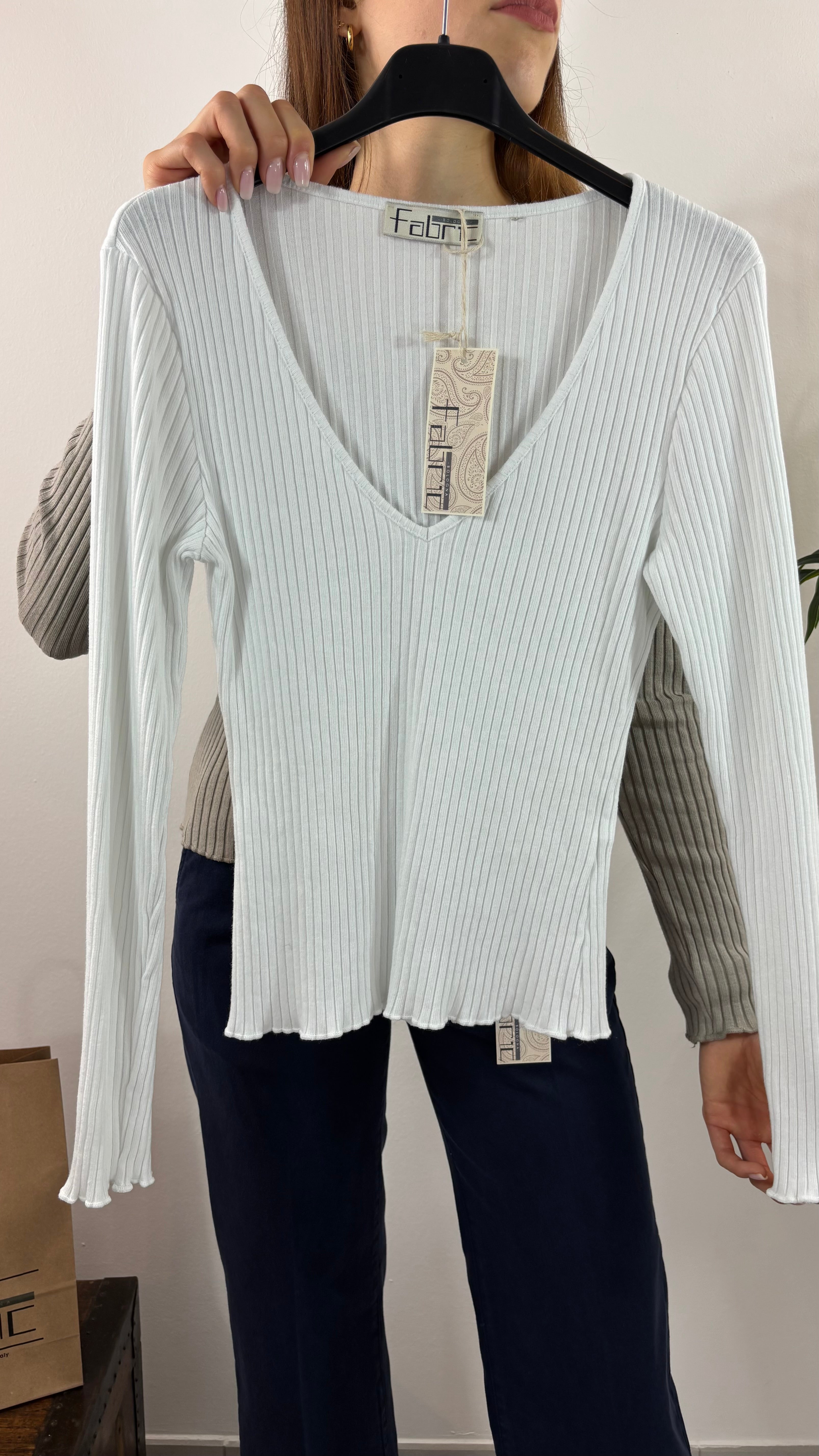 Maglia Basic Cannettata