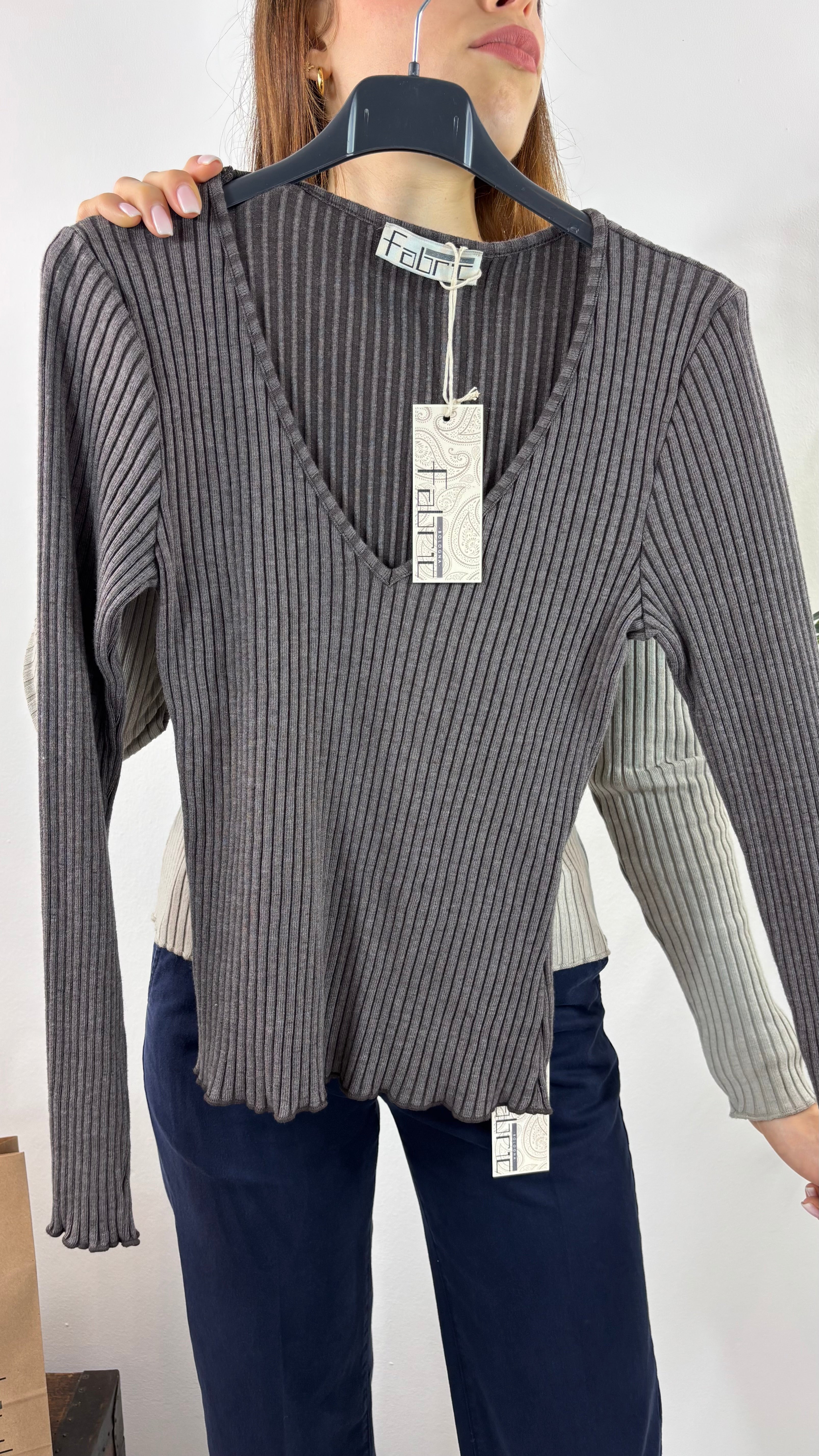 Maglia Basic Cannettata