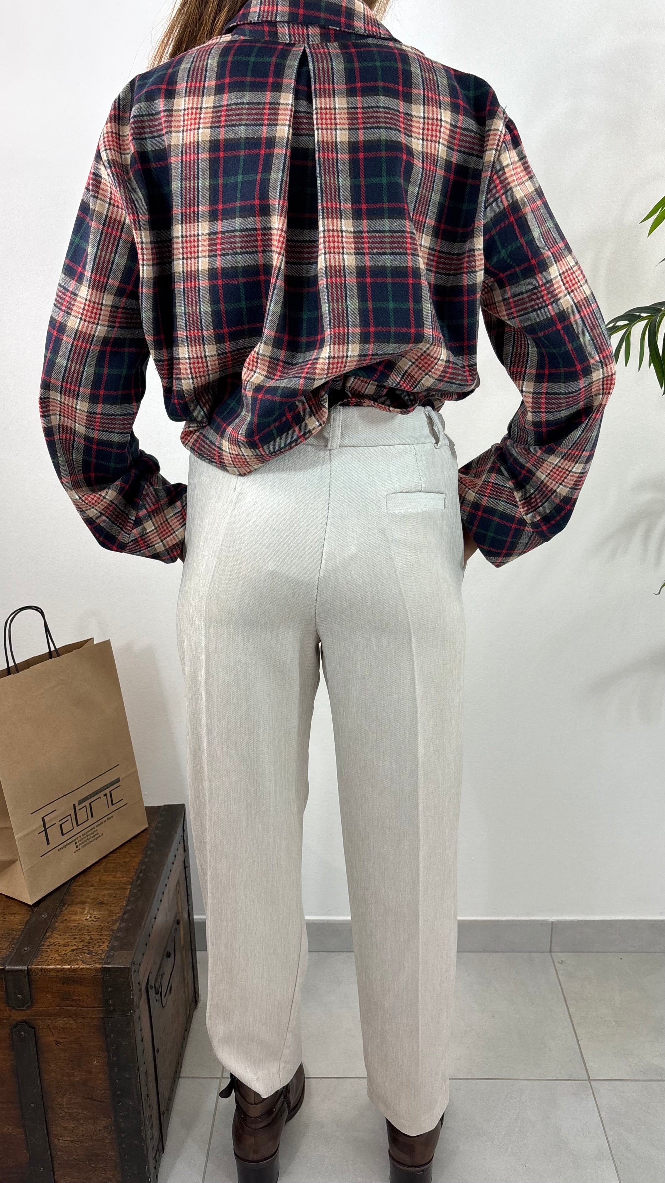 Pantalone Velluto Fiammato
