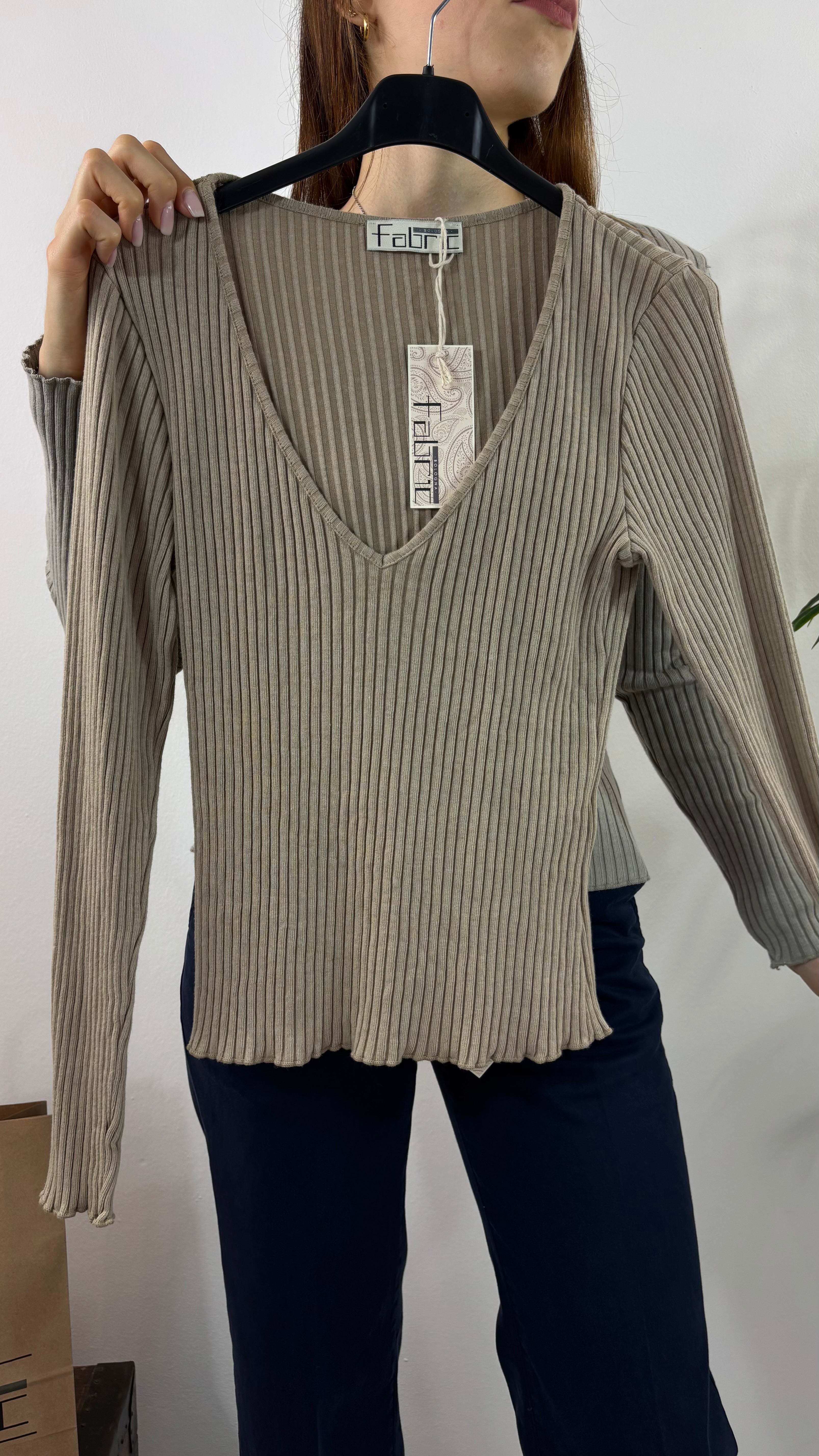 Maglia Basic Cannettata