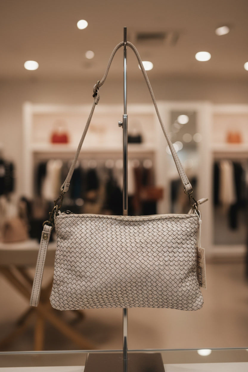 Borsa Nappa Pochette Intreccio
