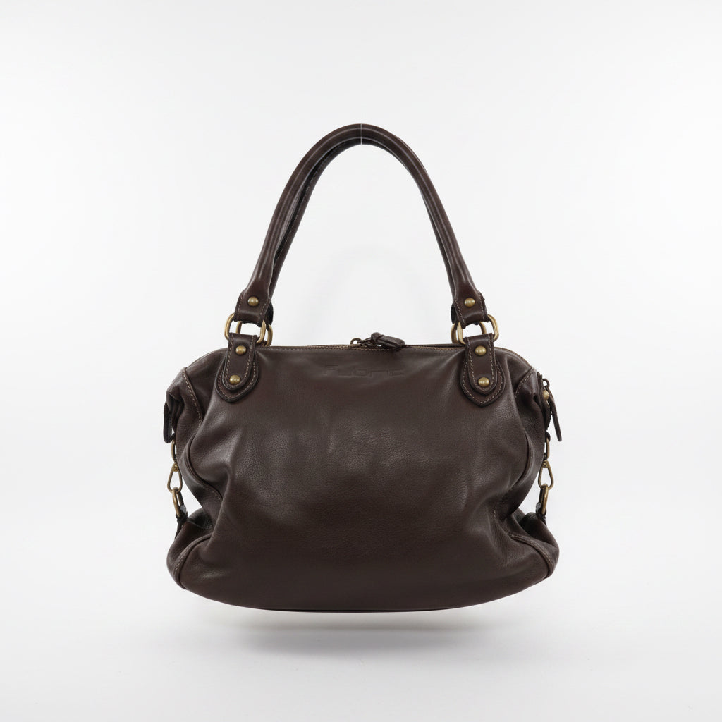 Borsa Nappa Bauletto manico intreccio