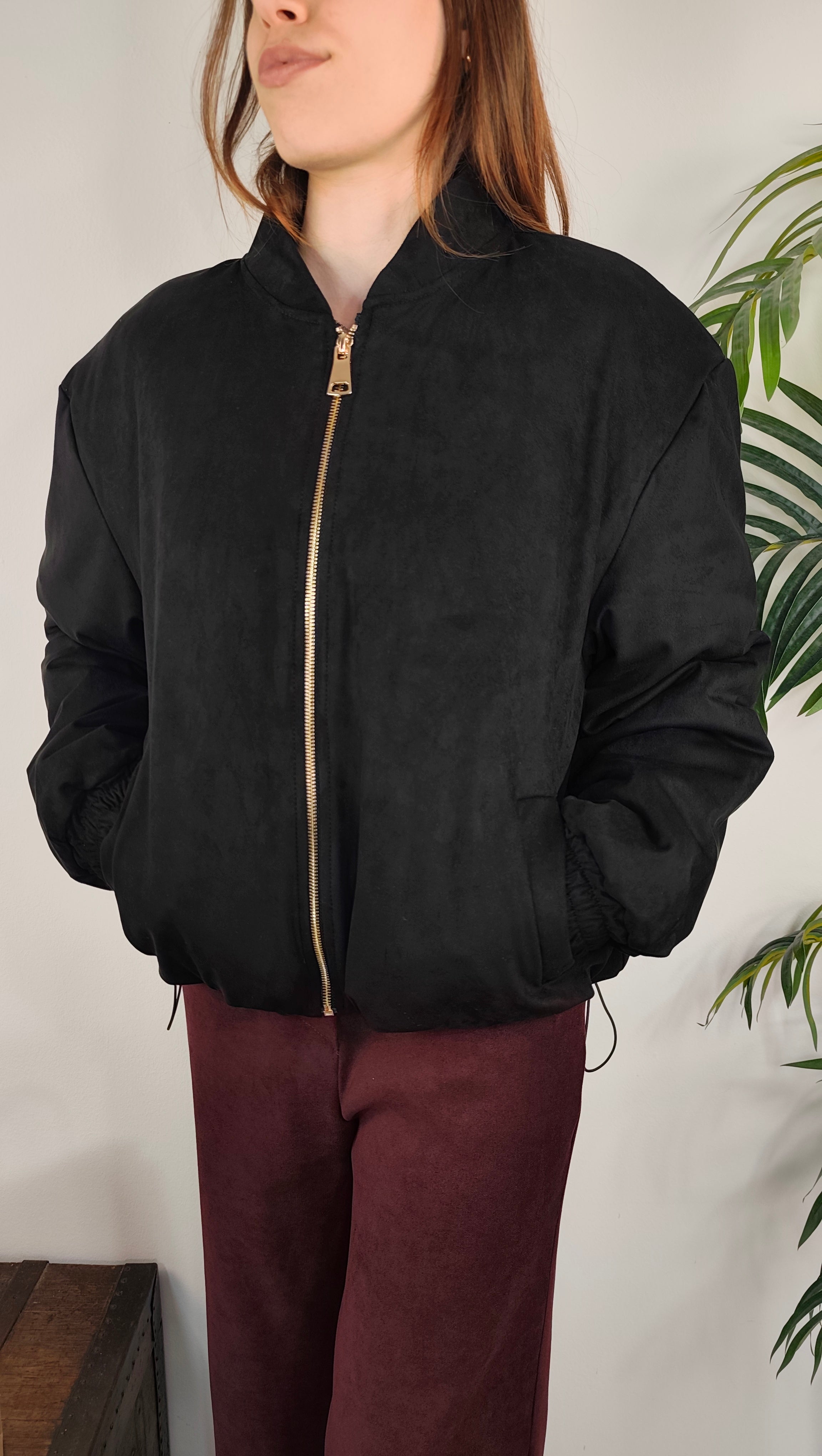 Bomber Scamosciato