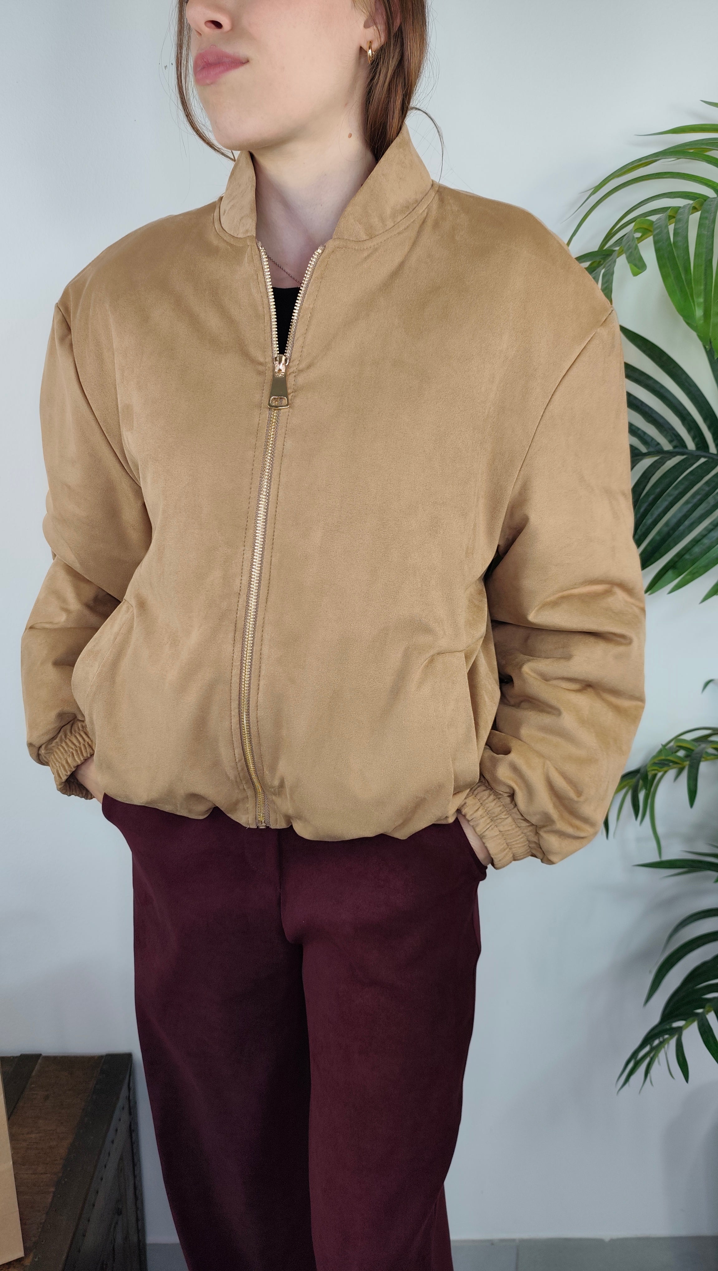 Bomber Scamosciato