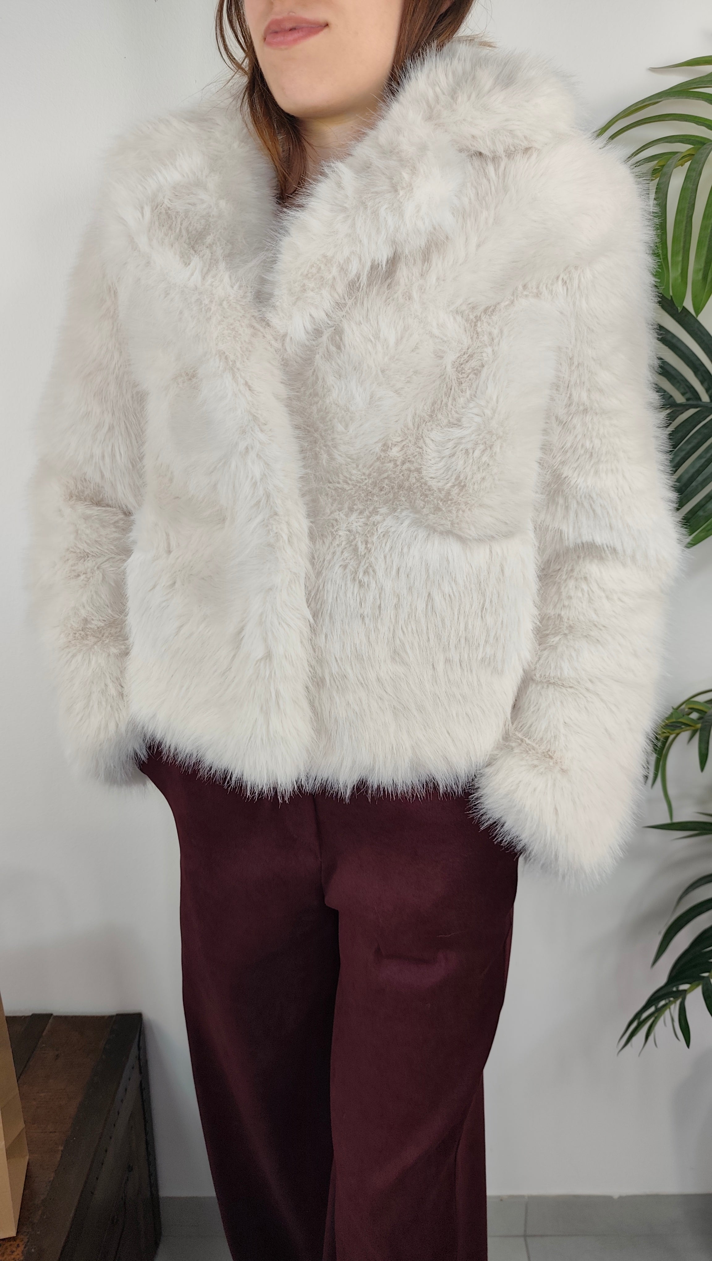Giubbotto Eco Fur Pelo Lungo