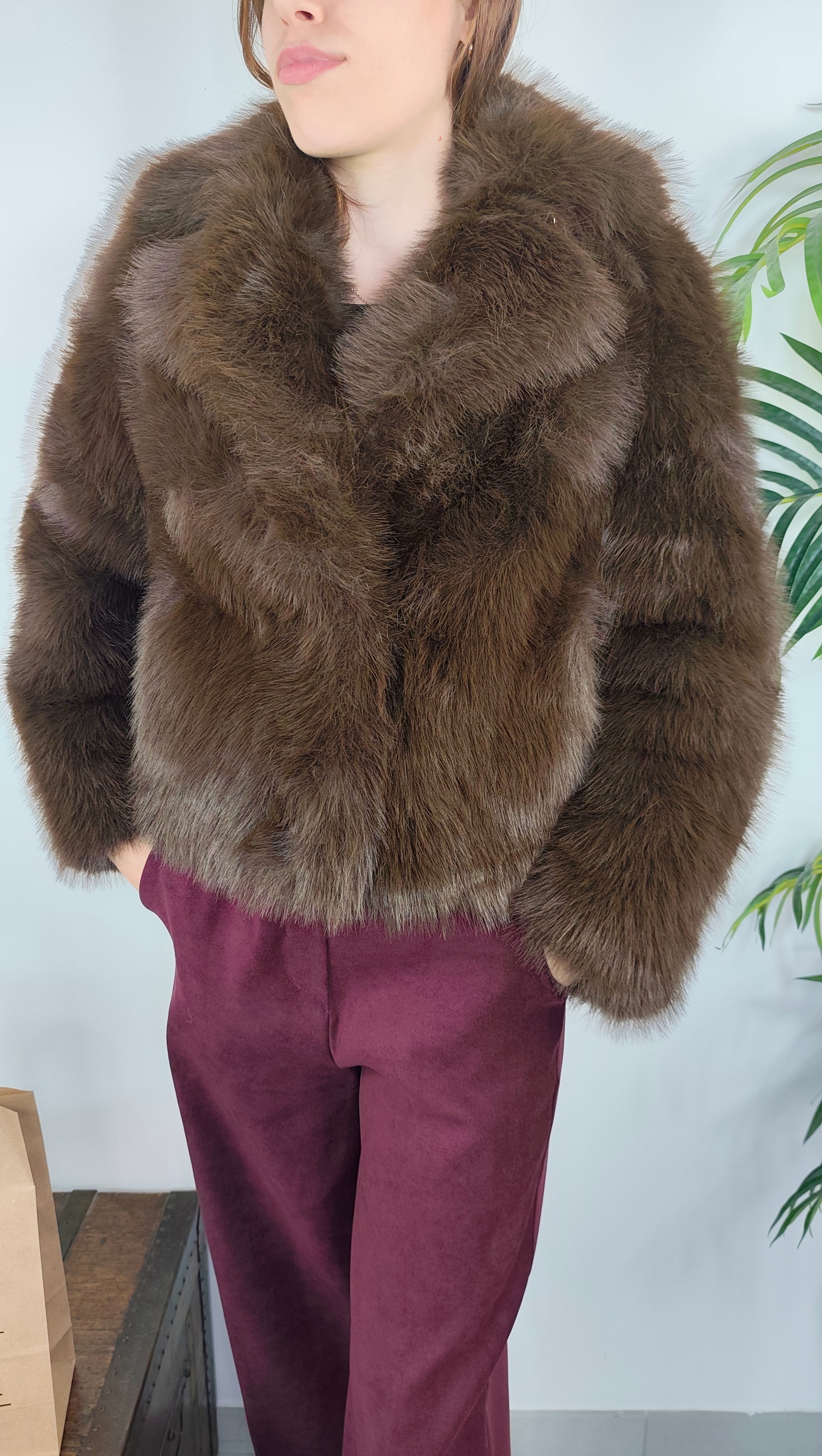 Giubbotto Eco Fur Pelo Lungo
