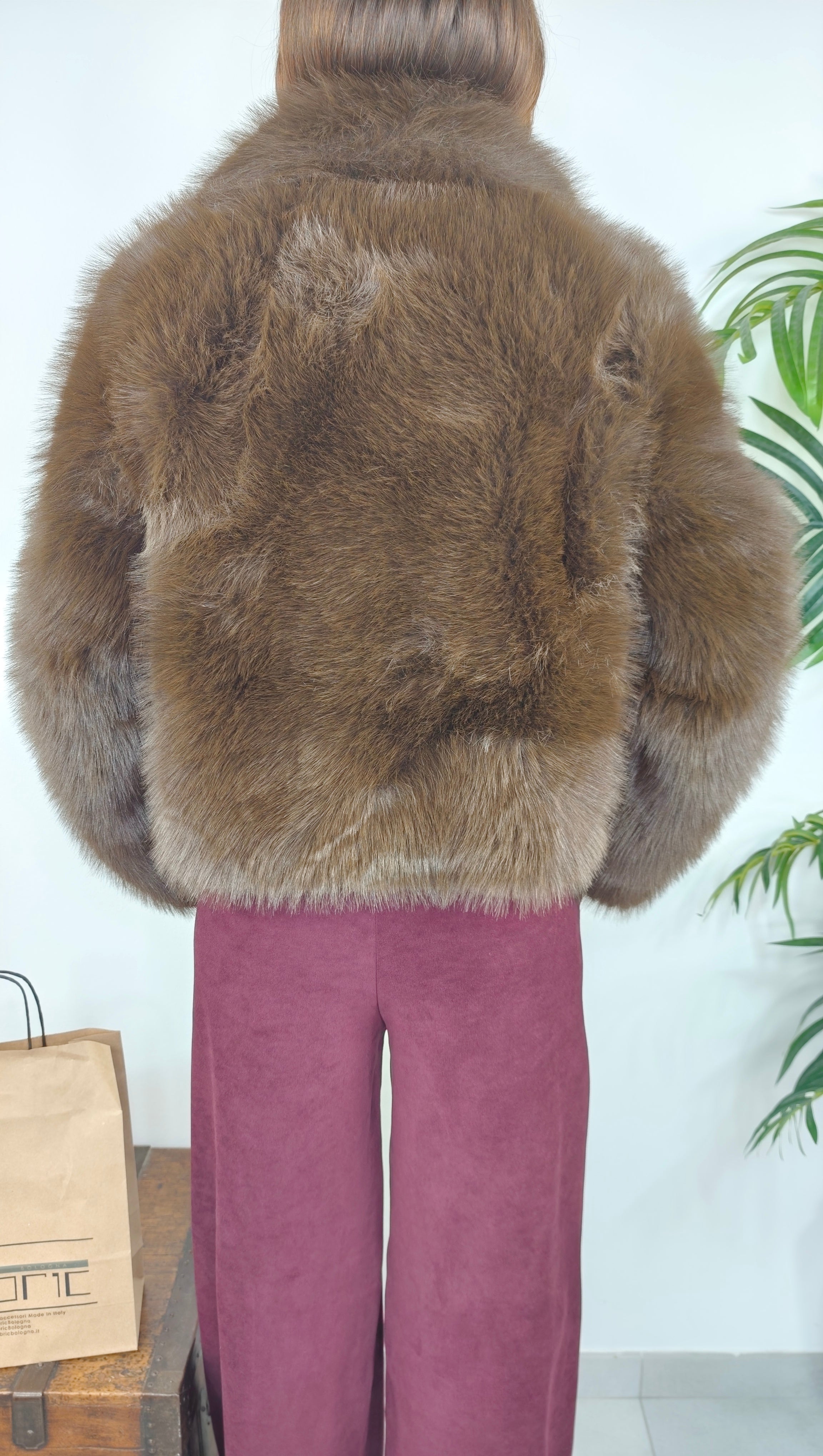Giubbotto Eco Fur Pelo Lungo
