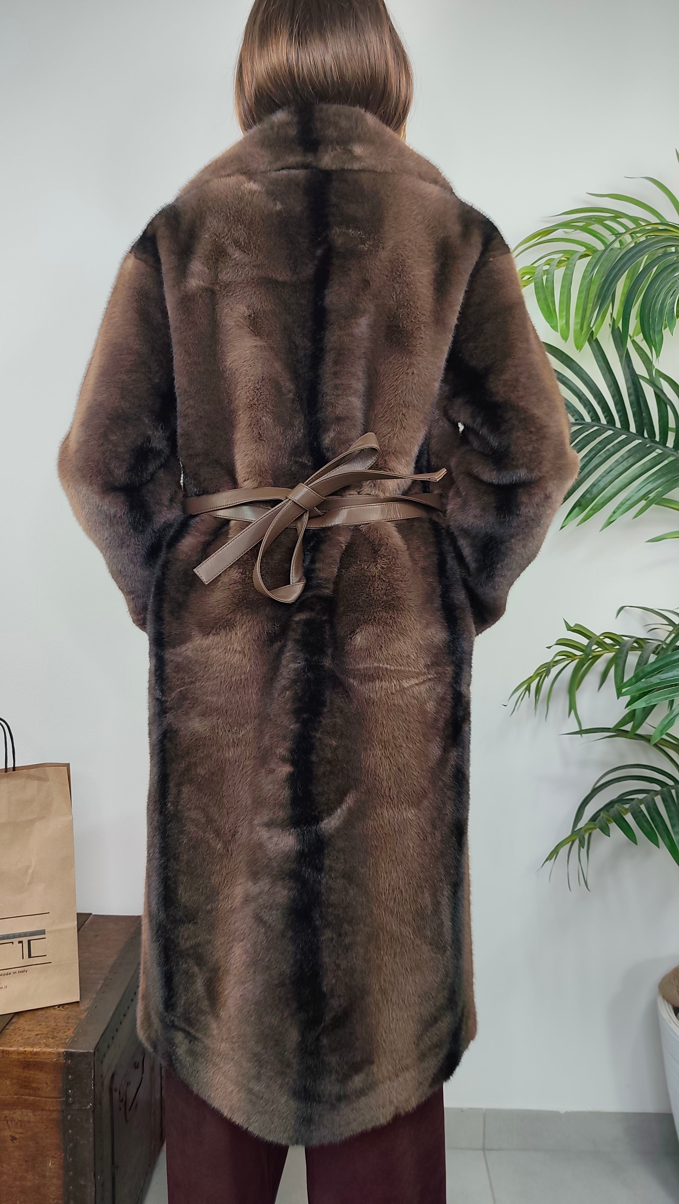 Pelliccia Eco Fur Cintura