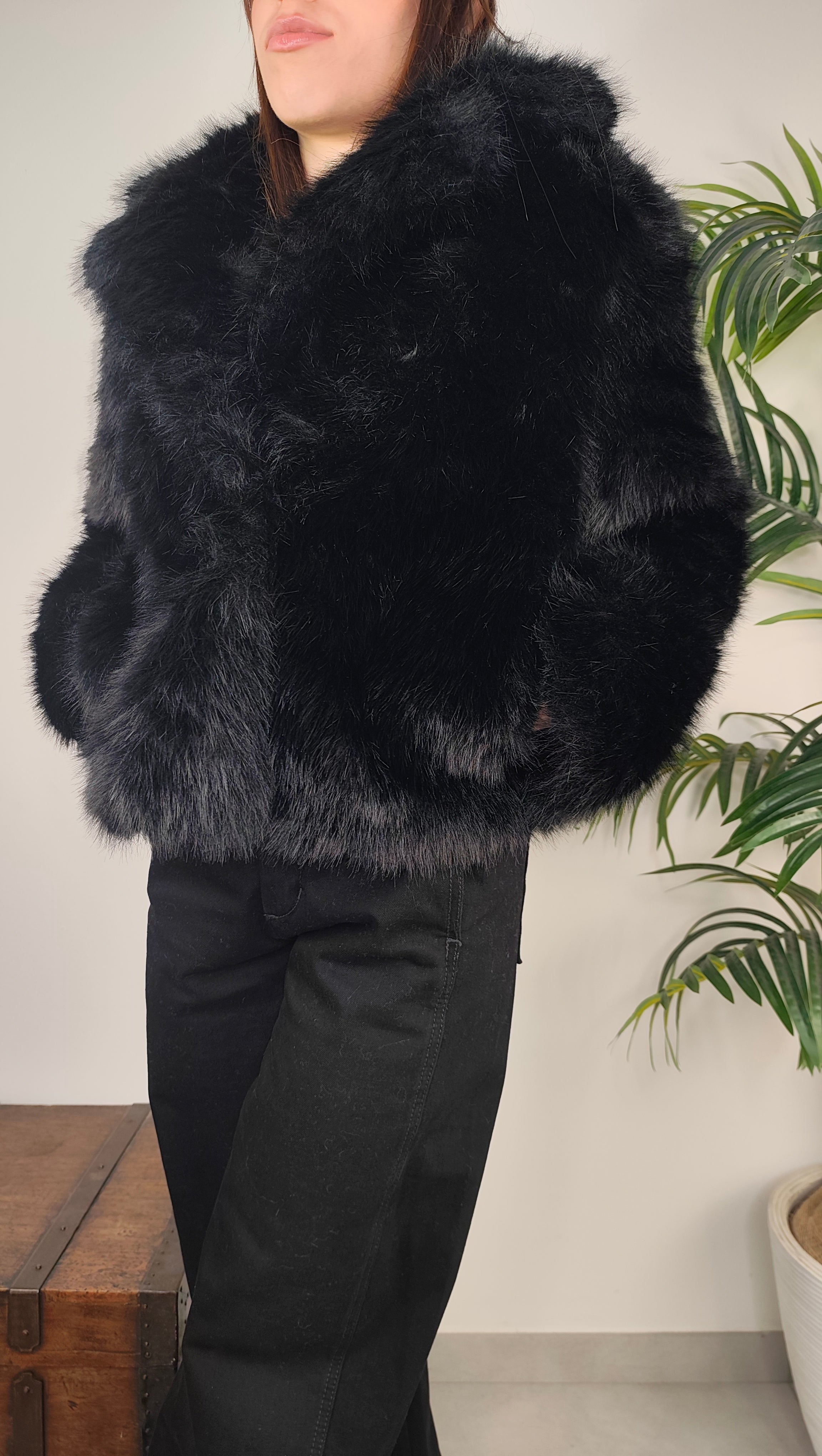 Giubbotto Eco Fur Pelo Lungo