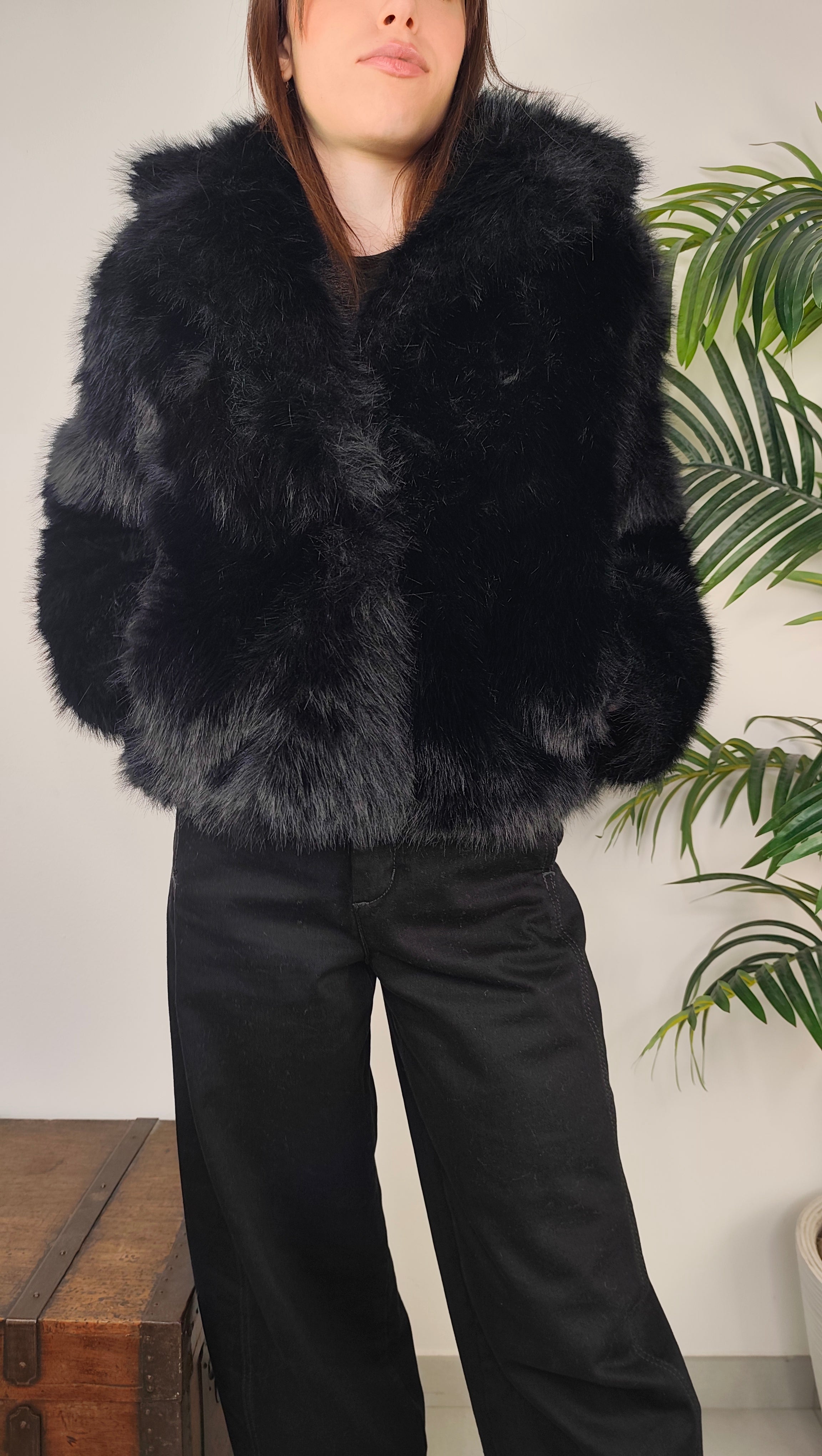 Giubbotto Eco Fur Pelo Lungo