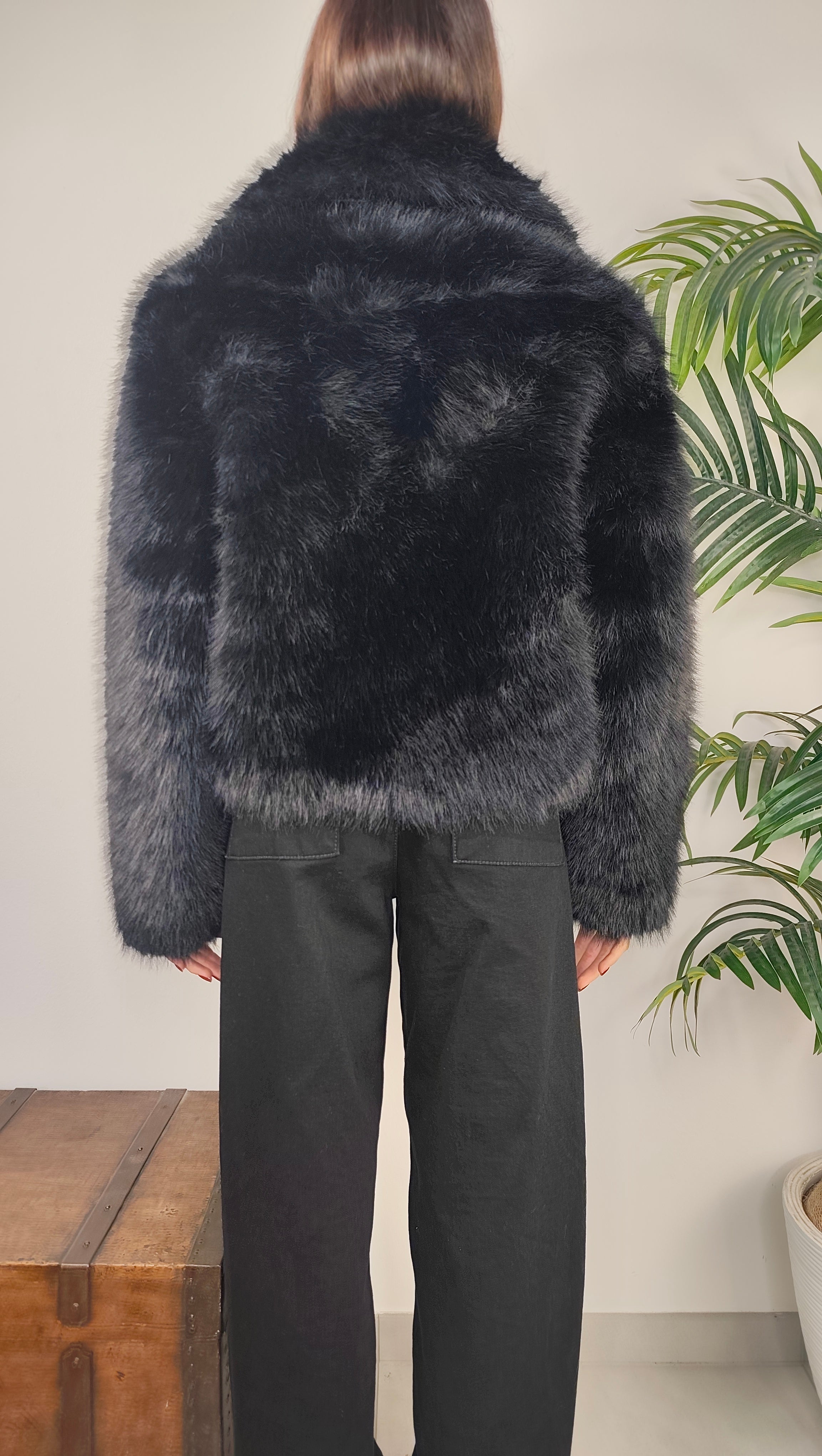 Giubbotto Eco Fur Pelo Lungo
