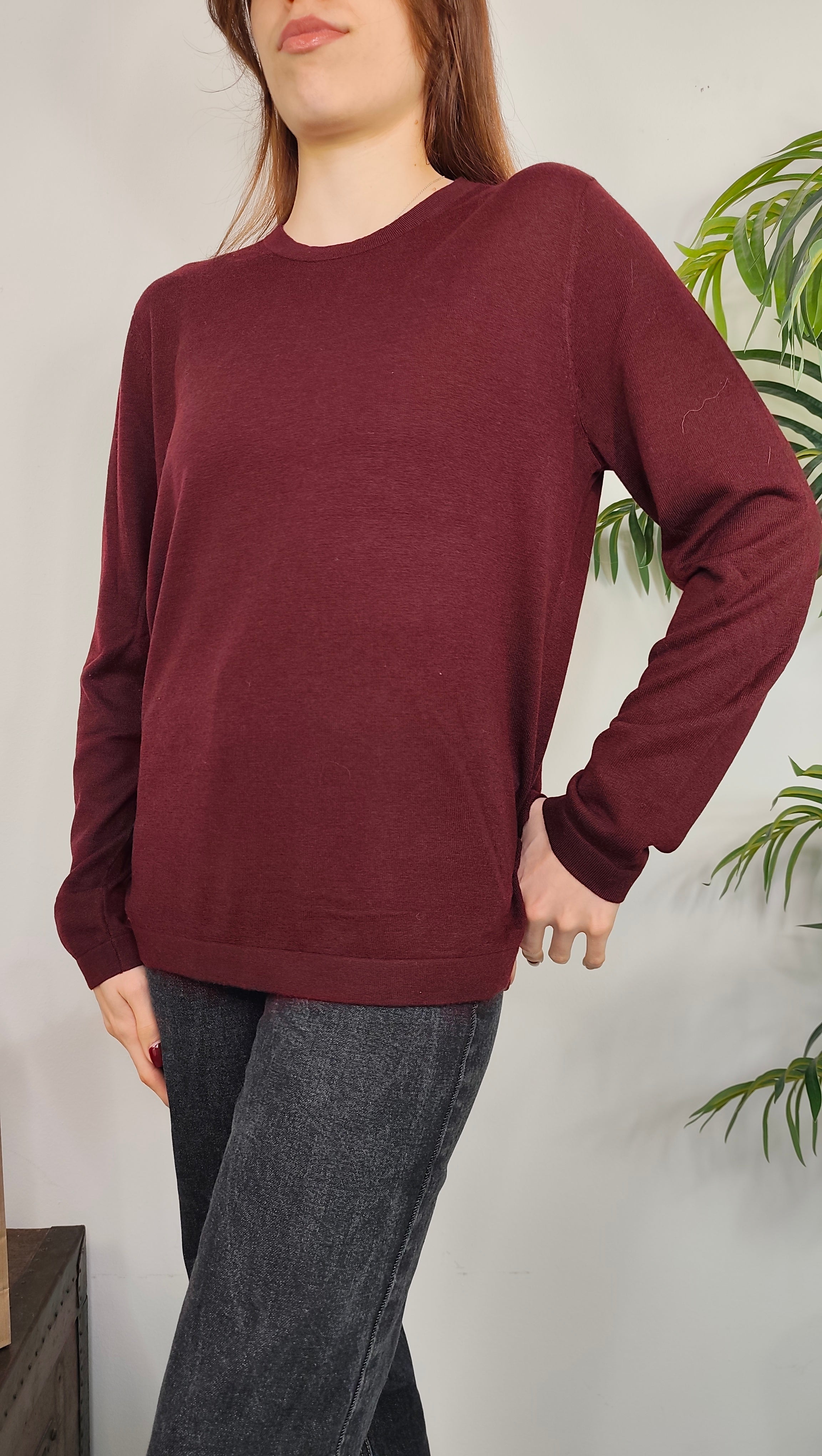 Maglia Paricollo Misto Lana