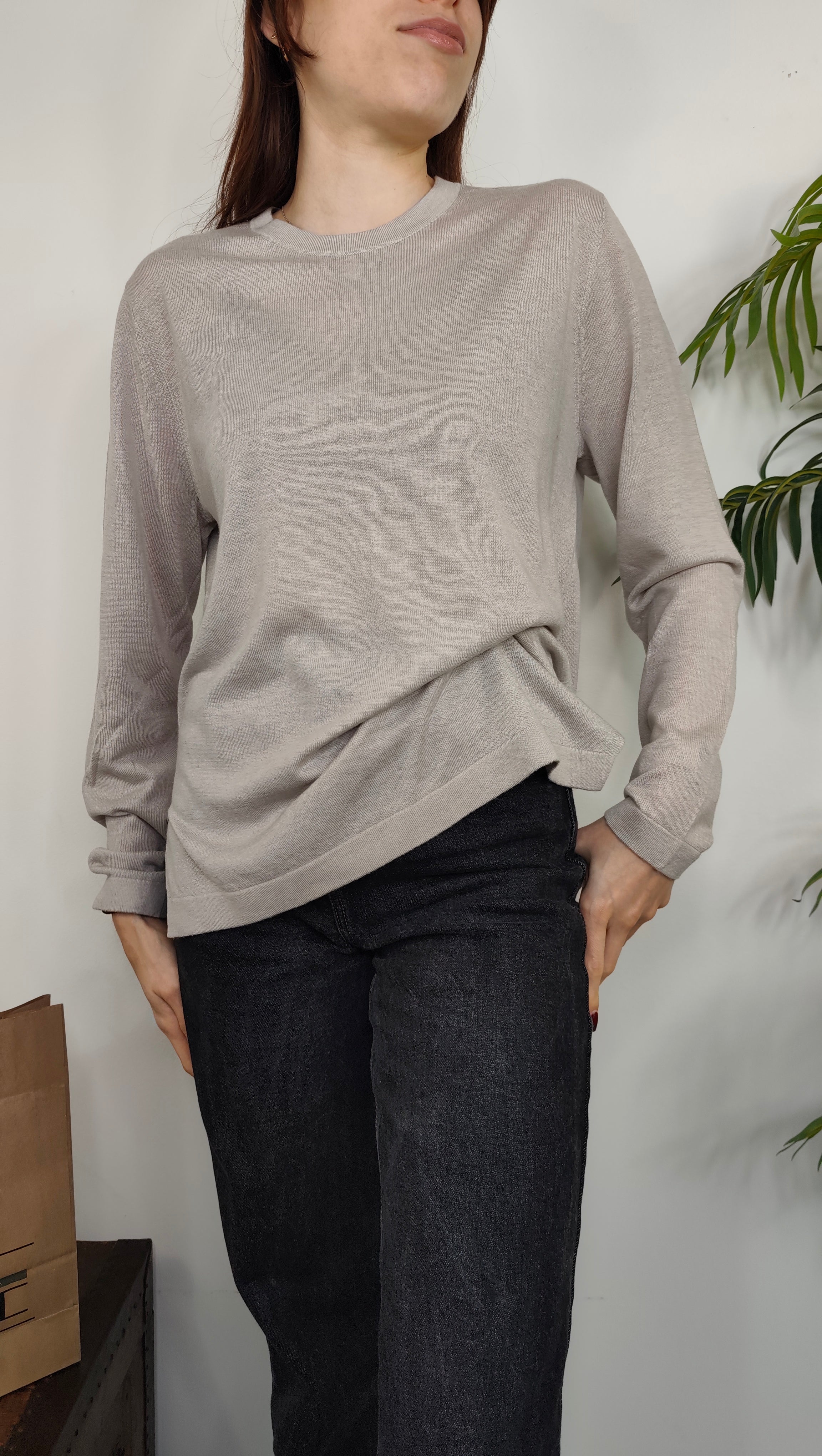 Maglia Paricollo Misto Lana