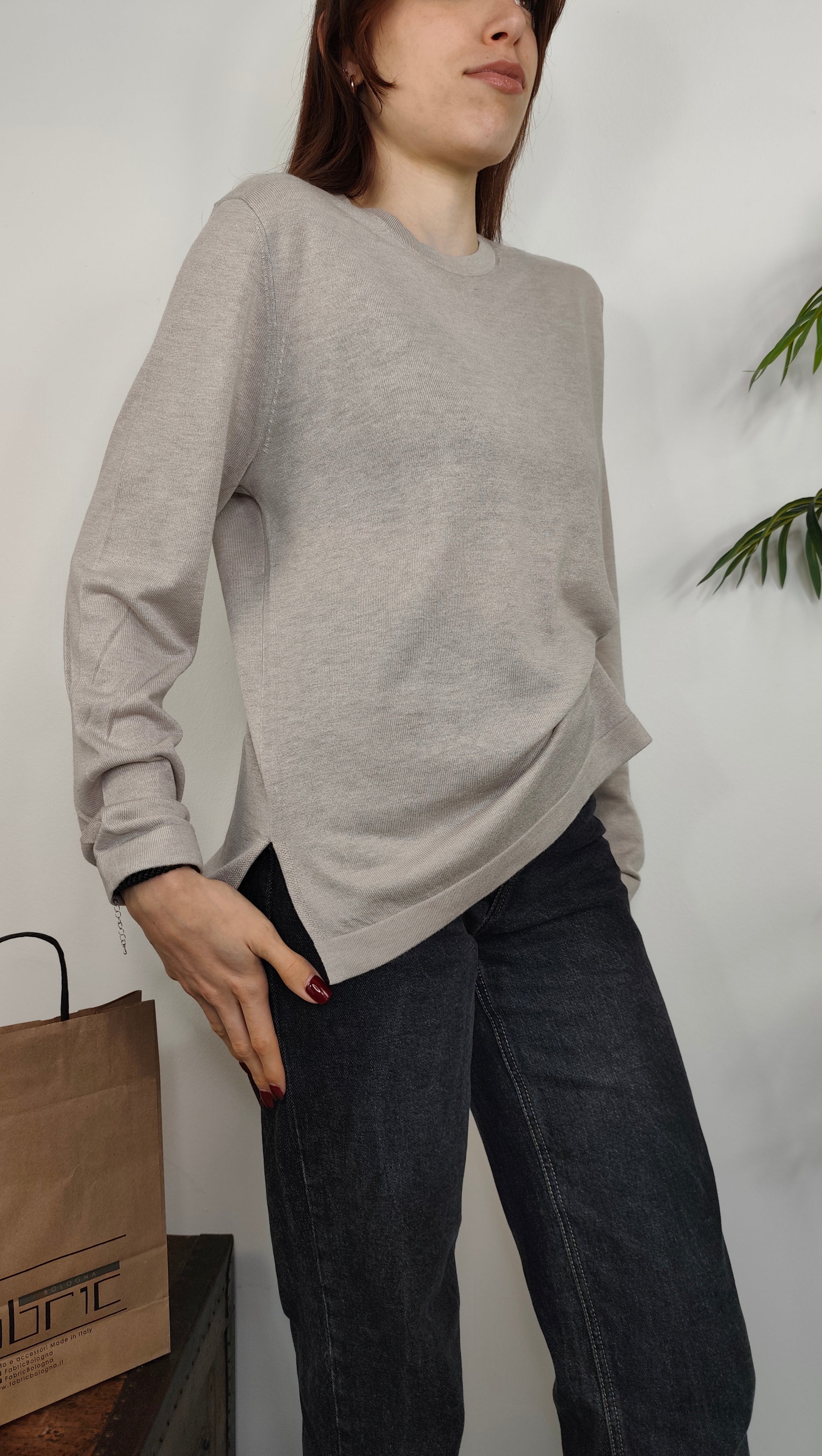 Maglia Paricollo Misto Lana