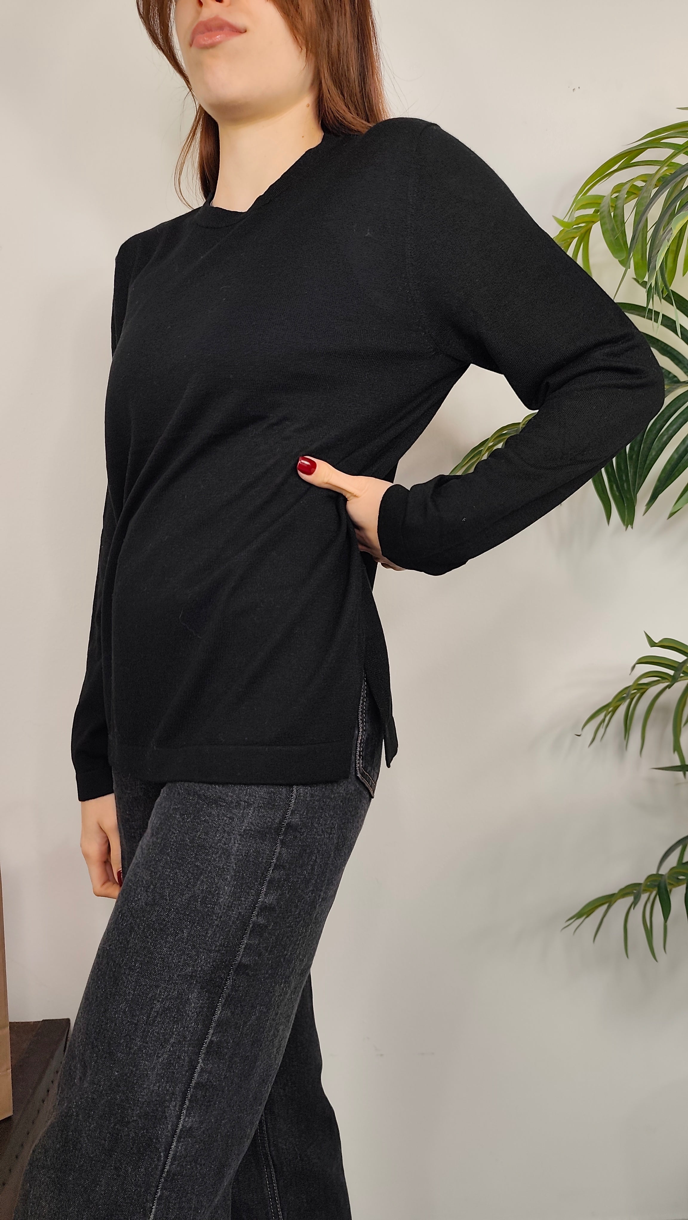 Maglia Paricollo Misto Lana