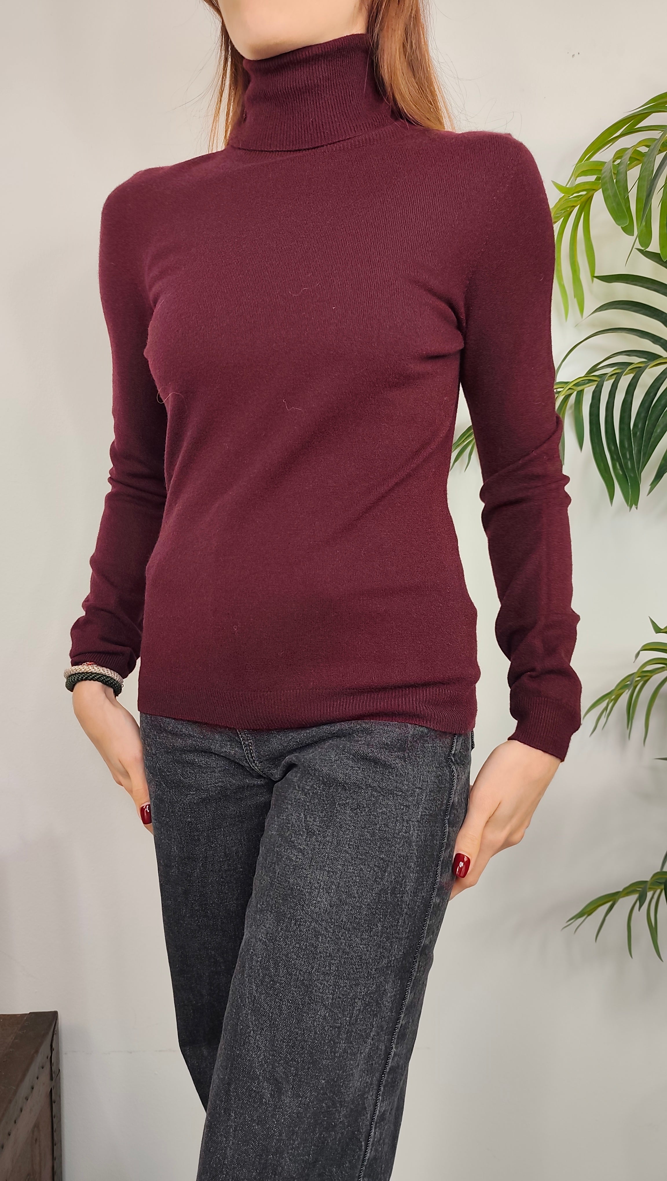 Maglia Collo Alto Viscosa