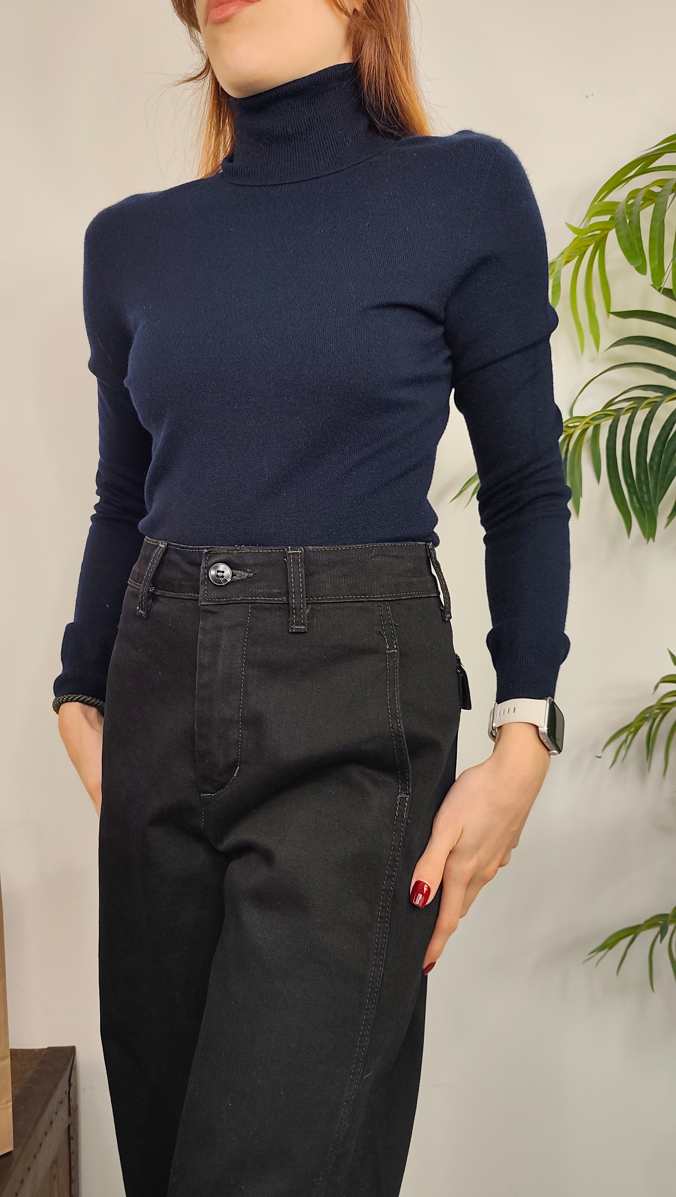 Maglia Collo Alto Viscosa