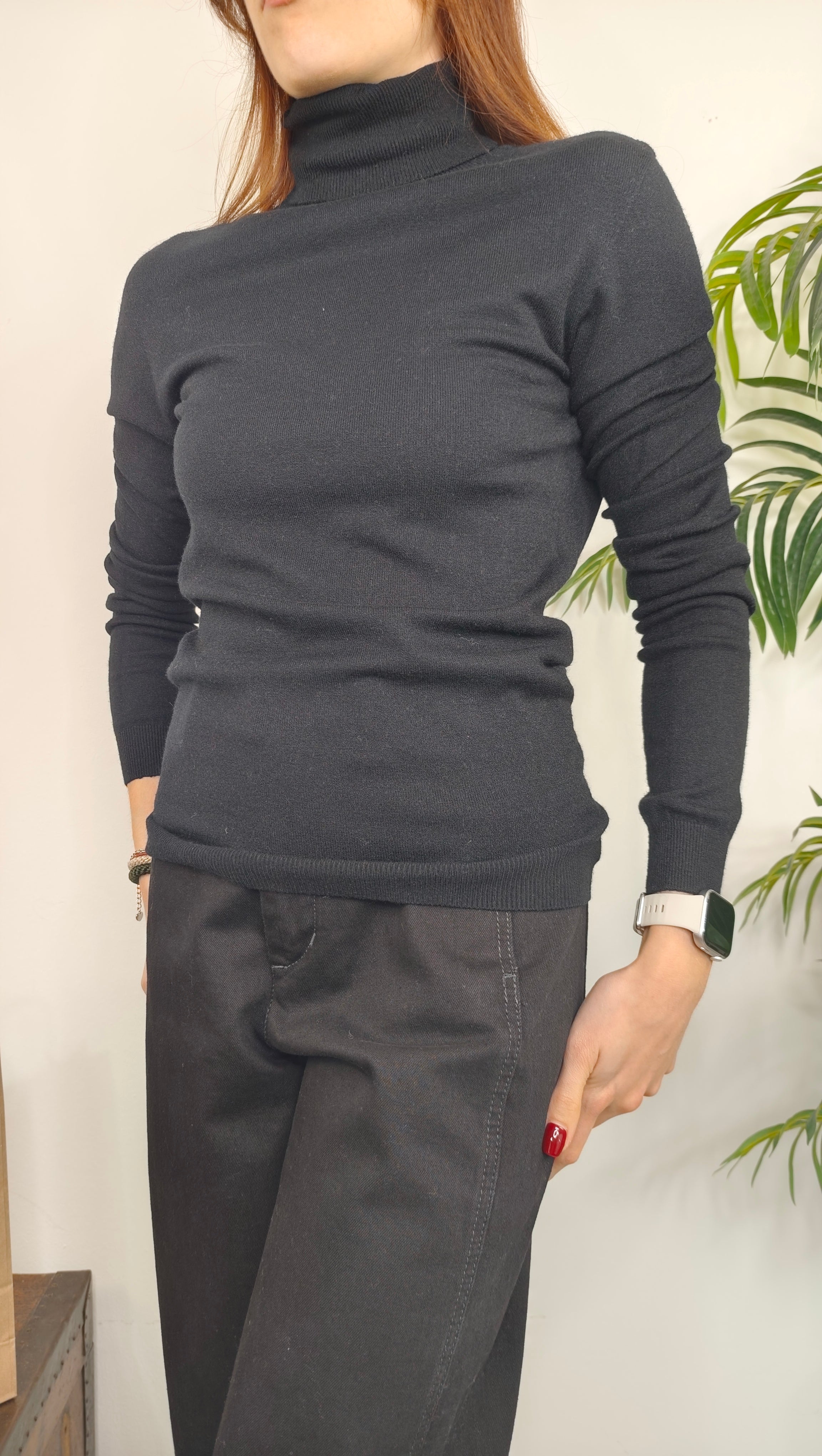 Maglia Collo Alto Viscosa
