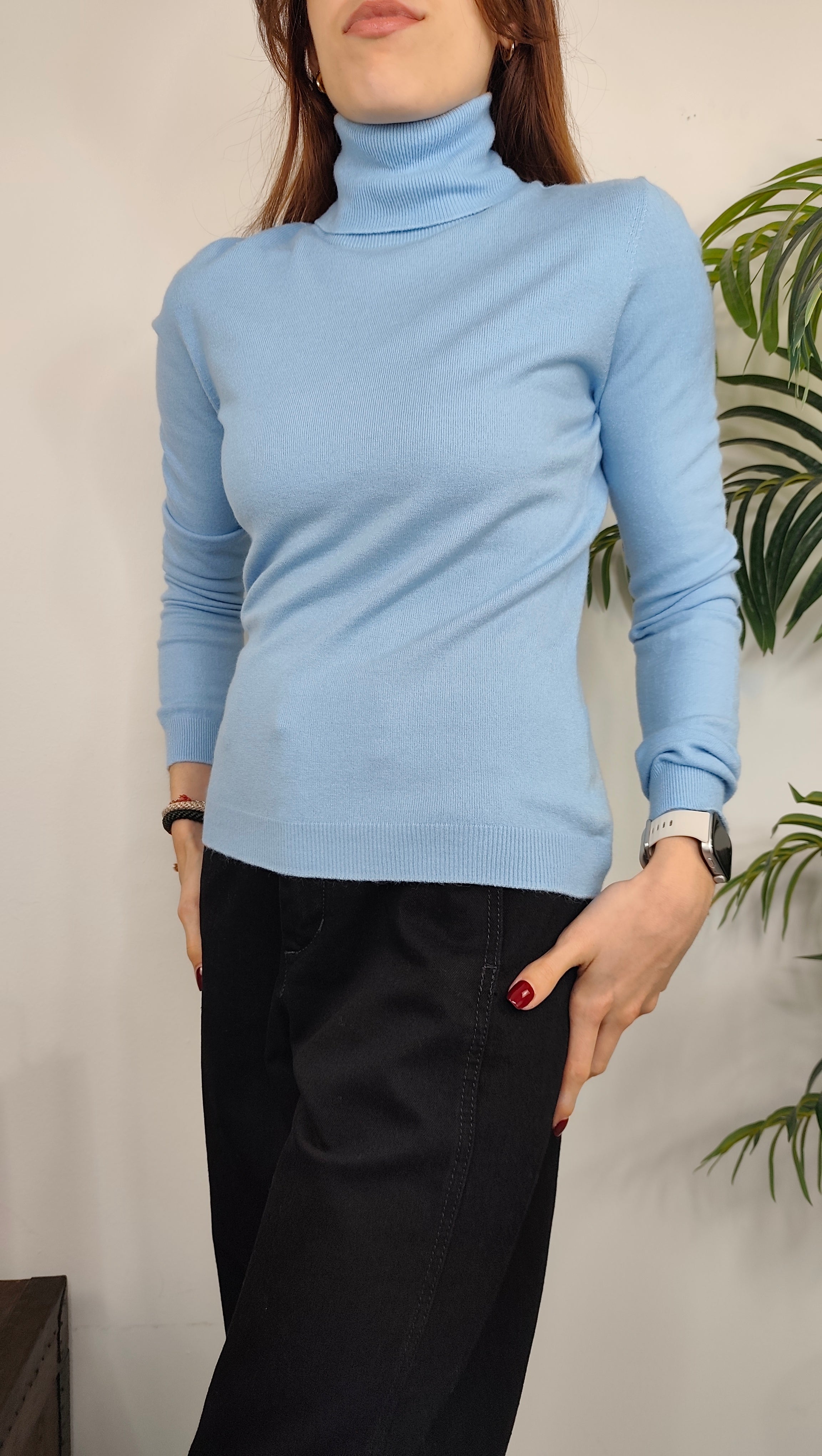 Maglia Collo Alto Viscosa