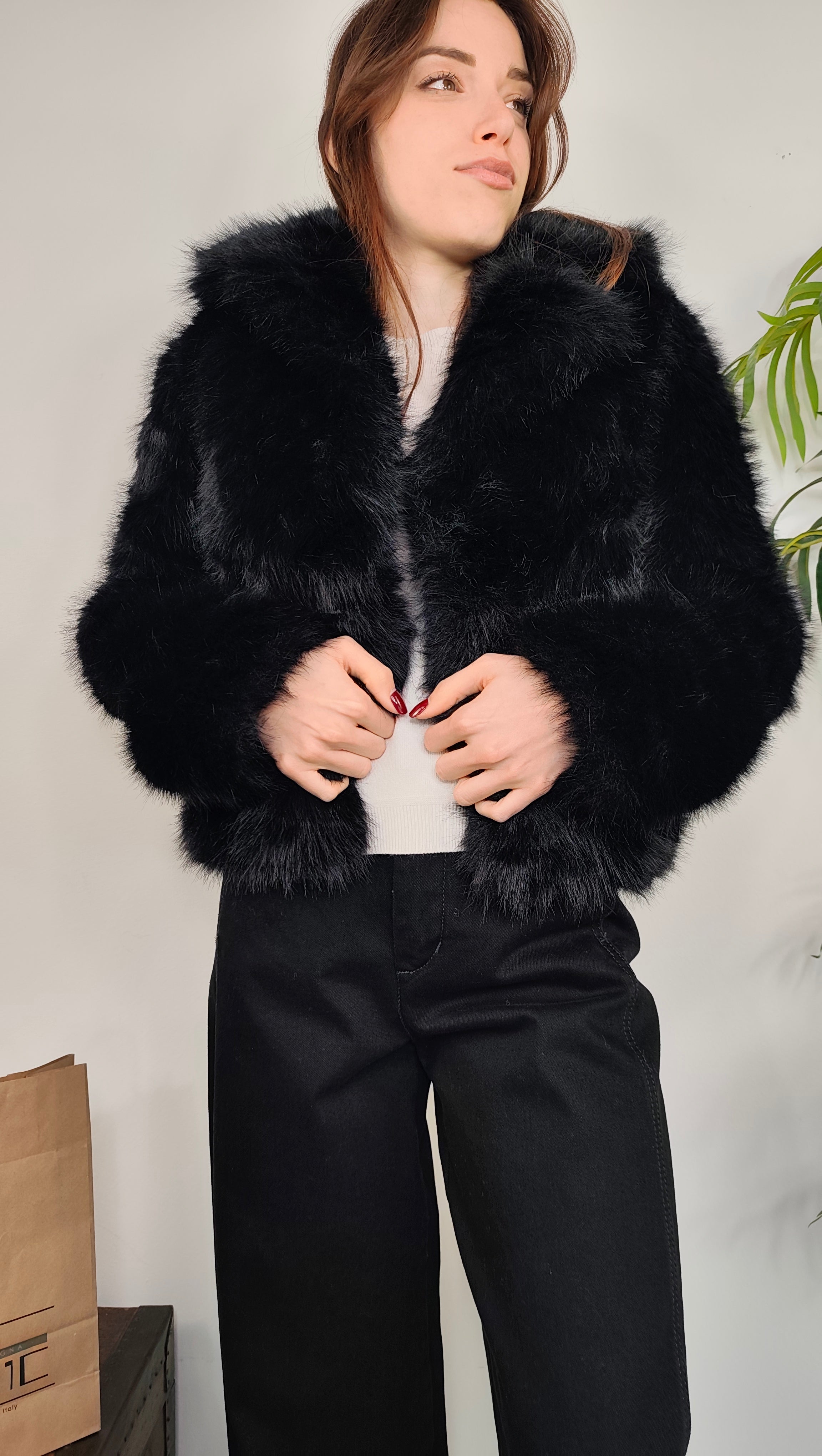 Giubbotto Eco Fur Pelo Lungo