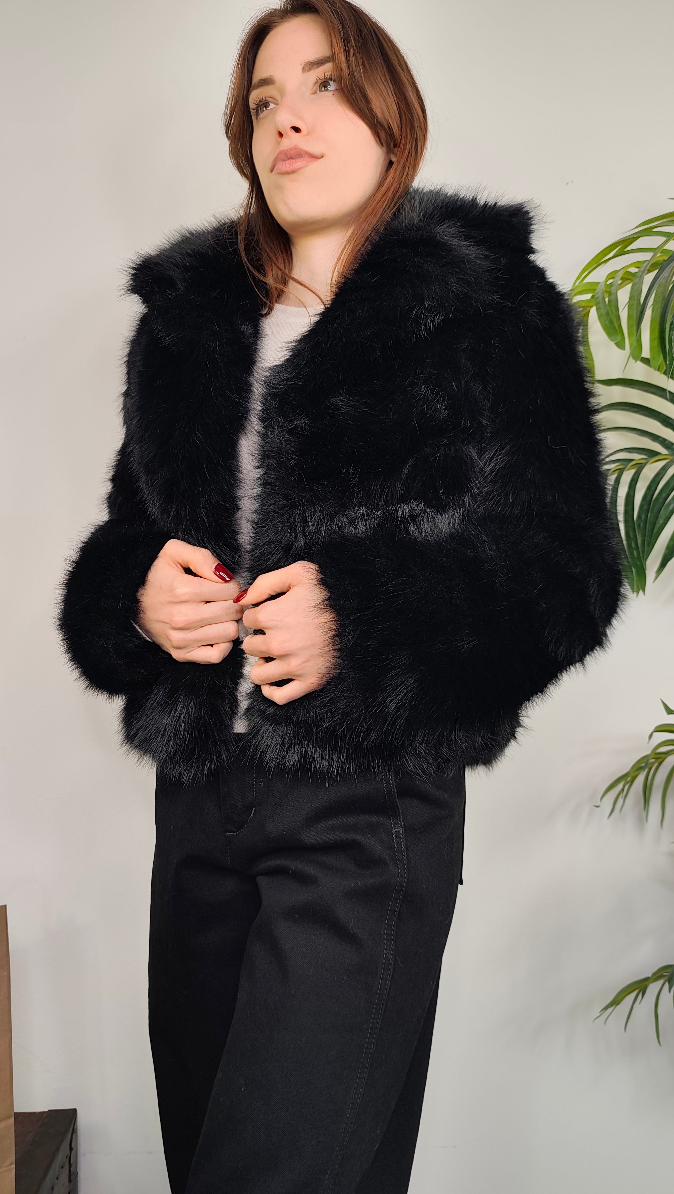 Giubbotto Eco Fur Pelo Lungo