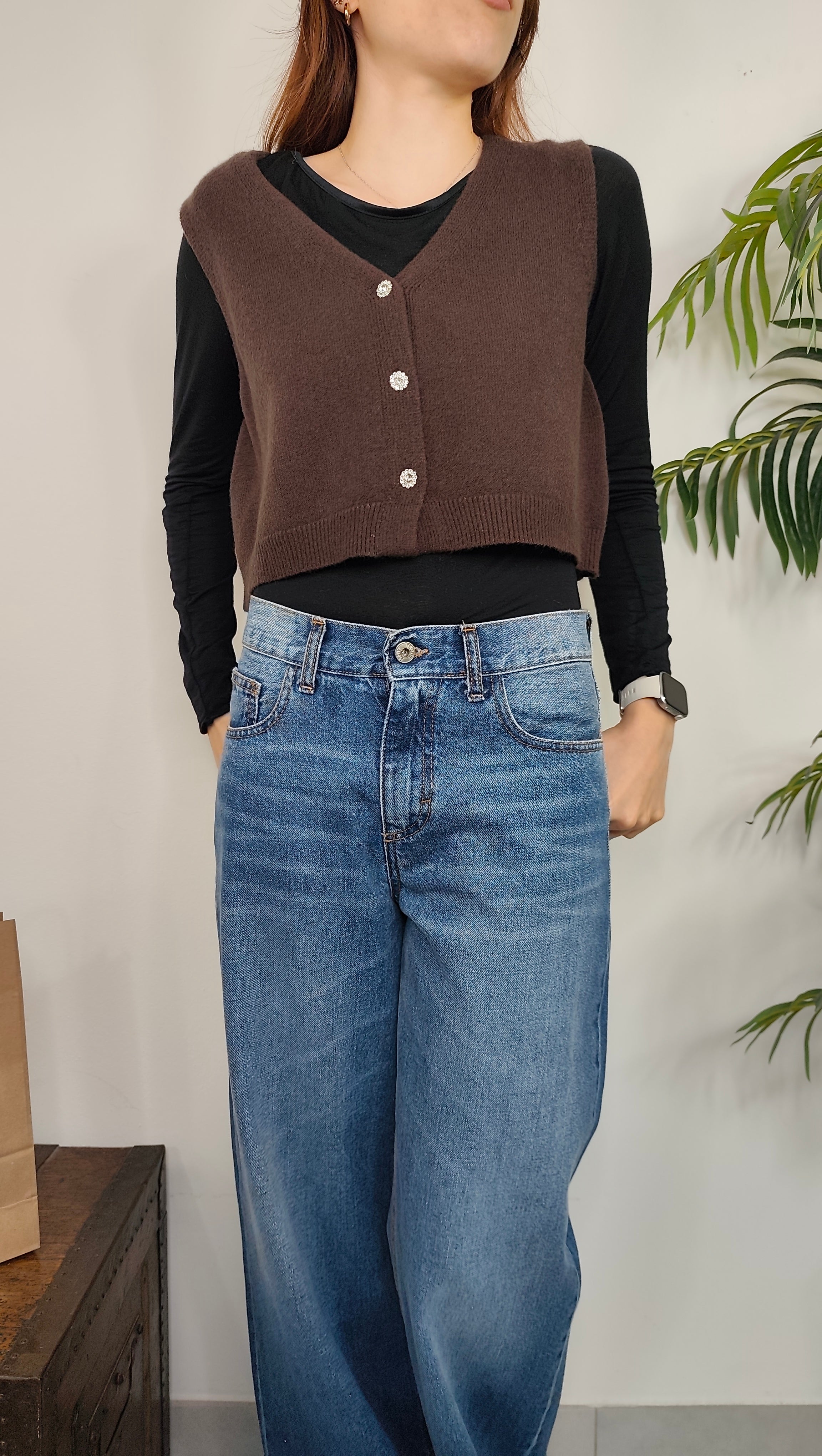 Gilet Smanicato Bottoni