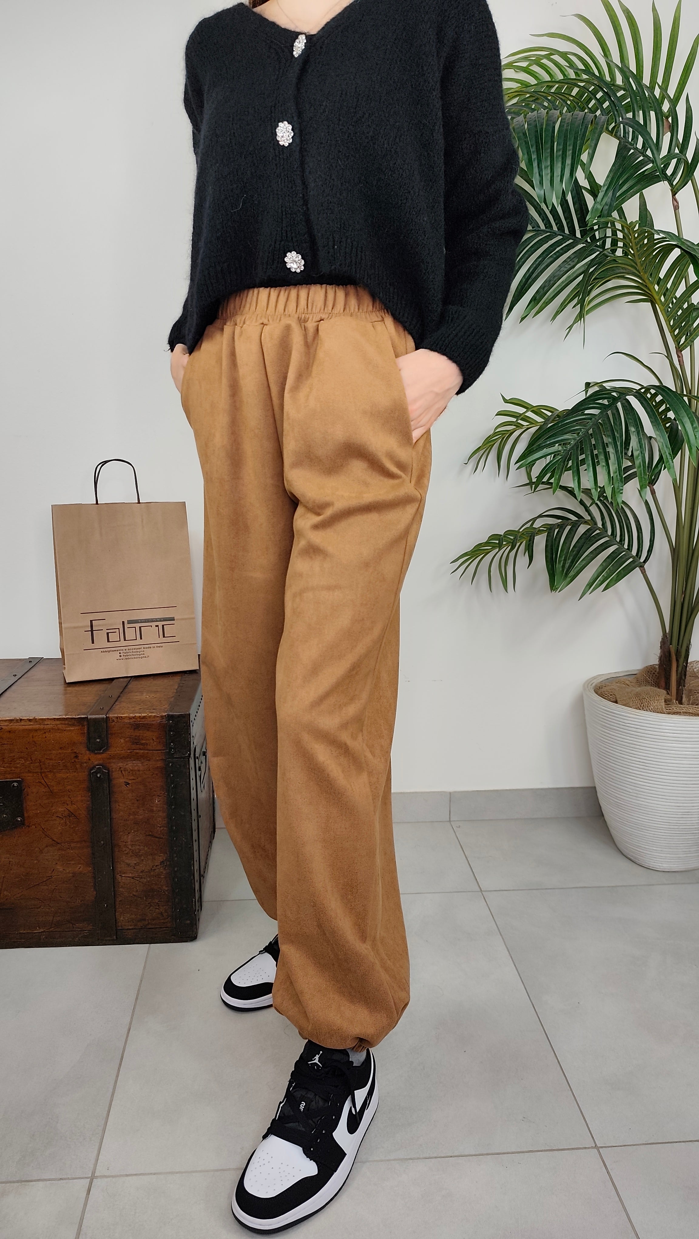 Pantalone Baloon Scamosciato