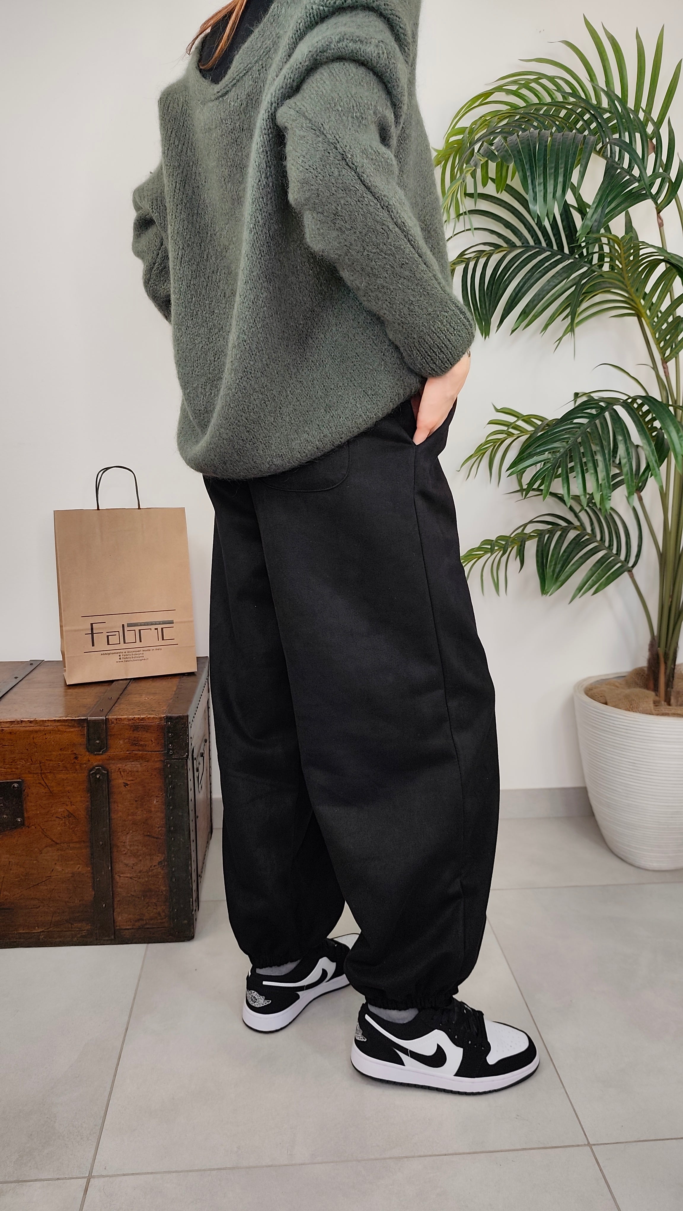 Pantalone Baloon Scamosciato