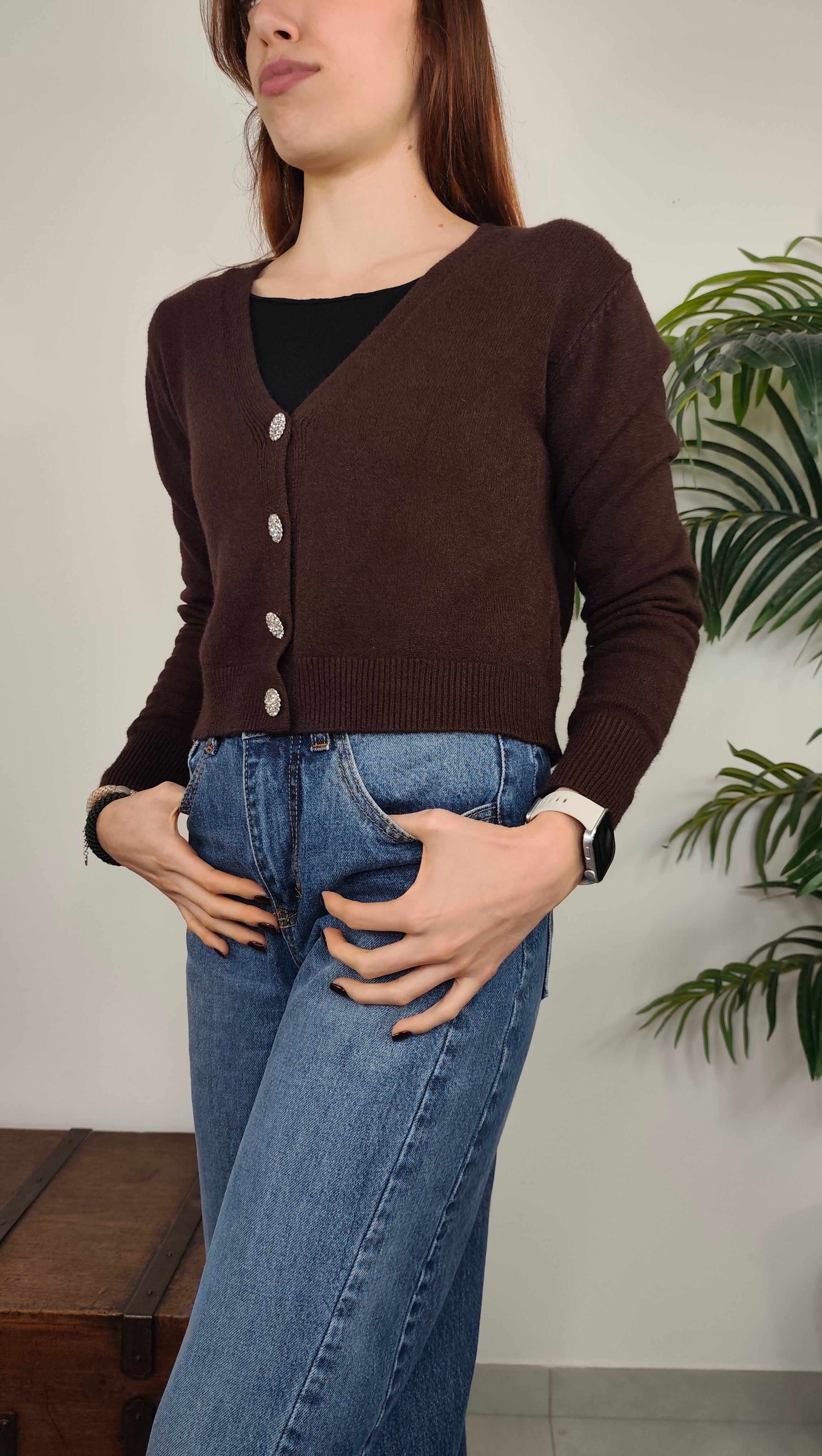 Maglia Cardigan Gioiello