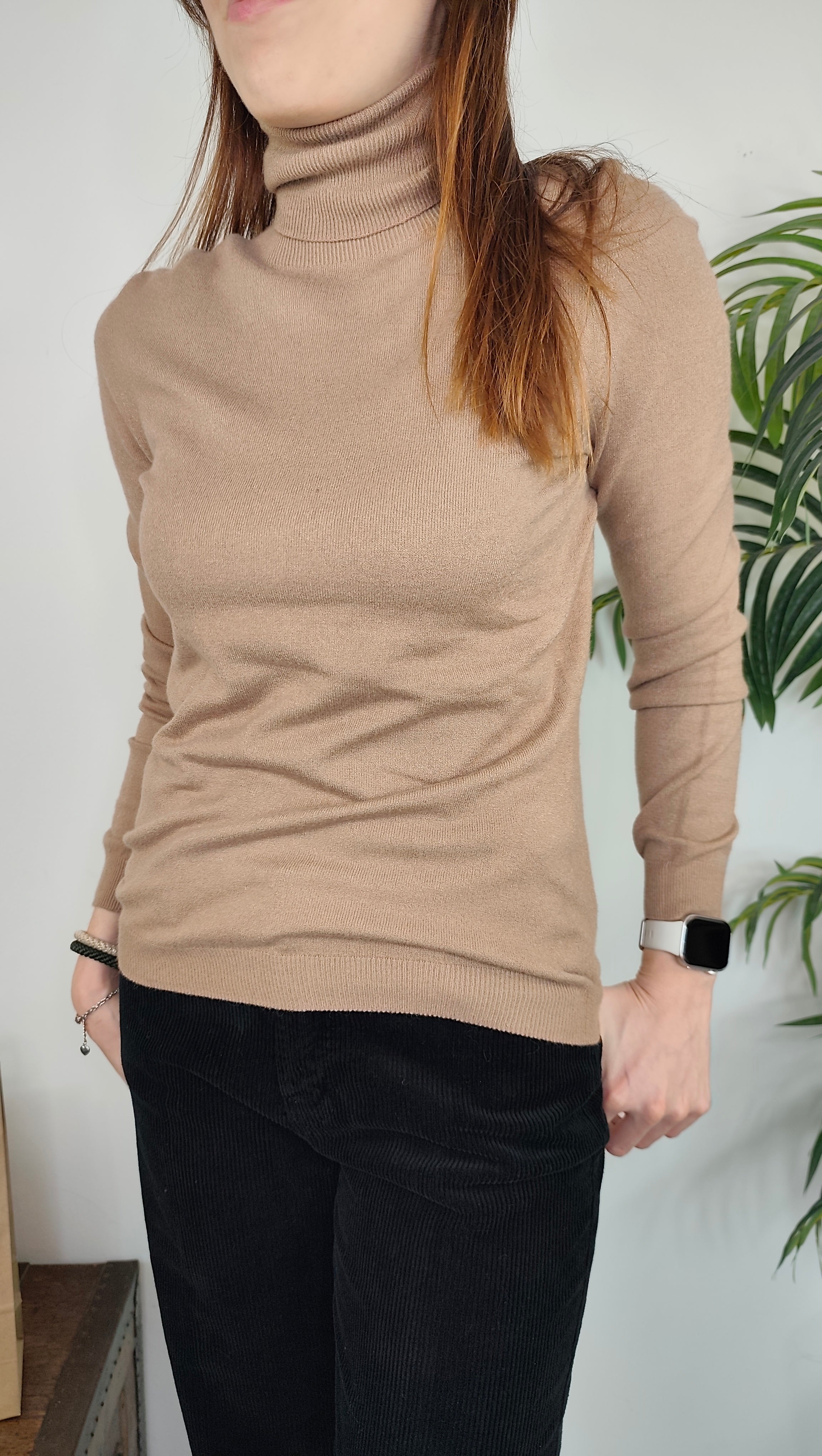 Maglia Collo Alto Viscosa