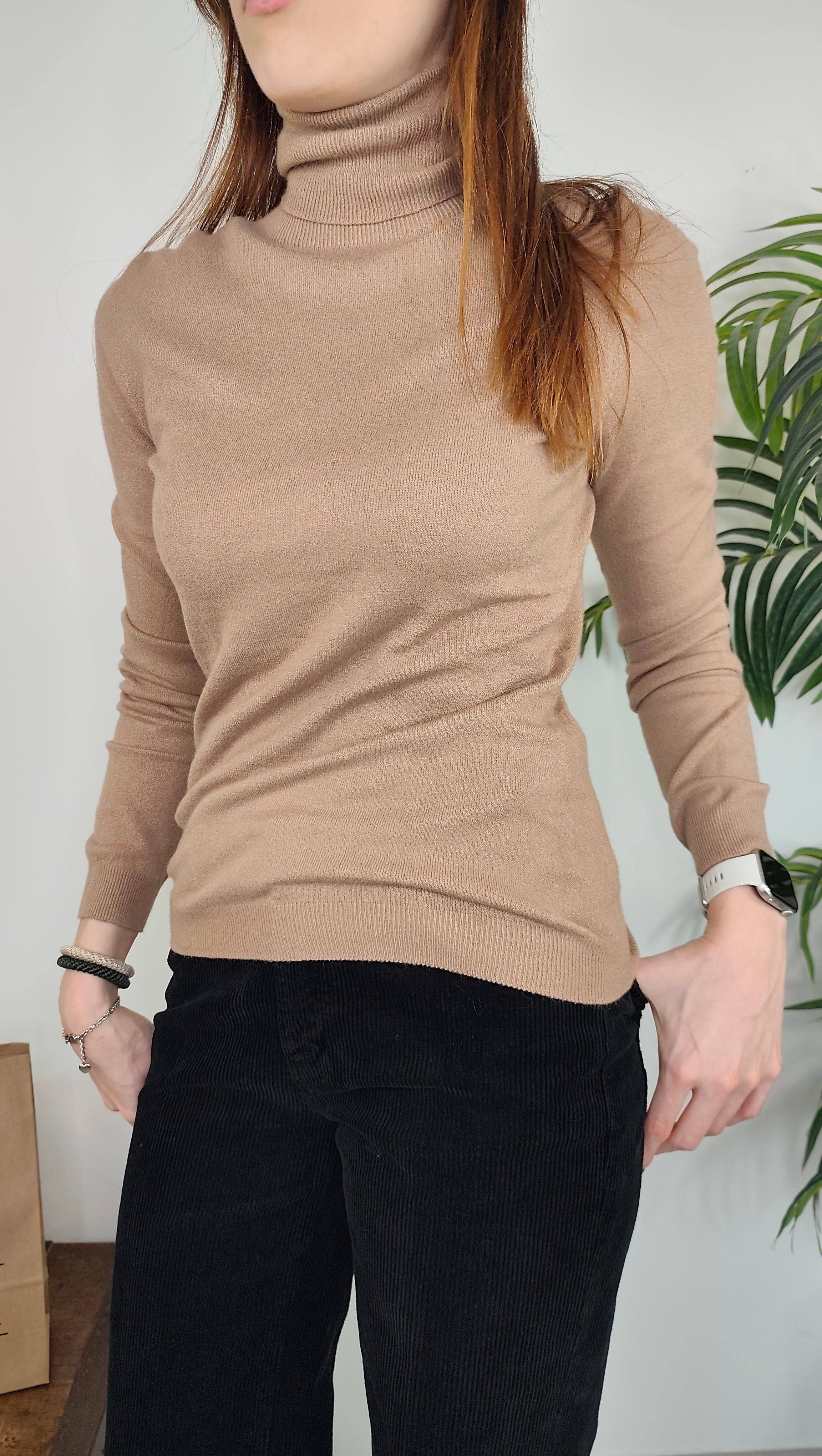 Maglia Collo Alto Viscosa