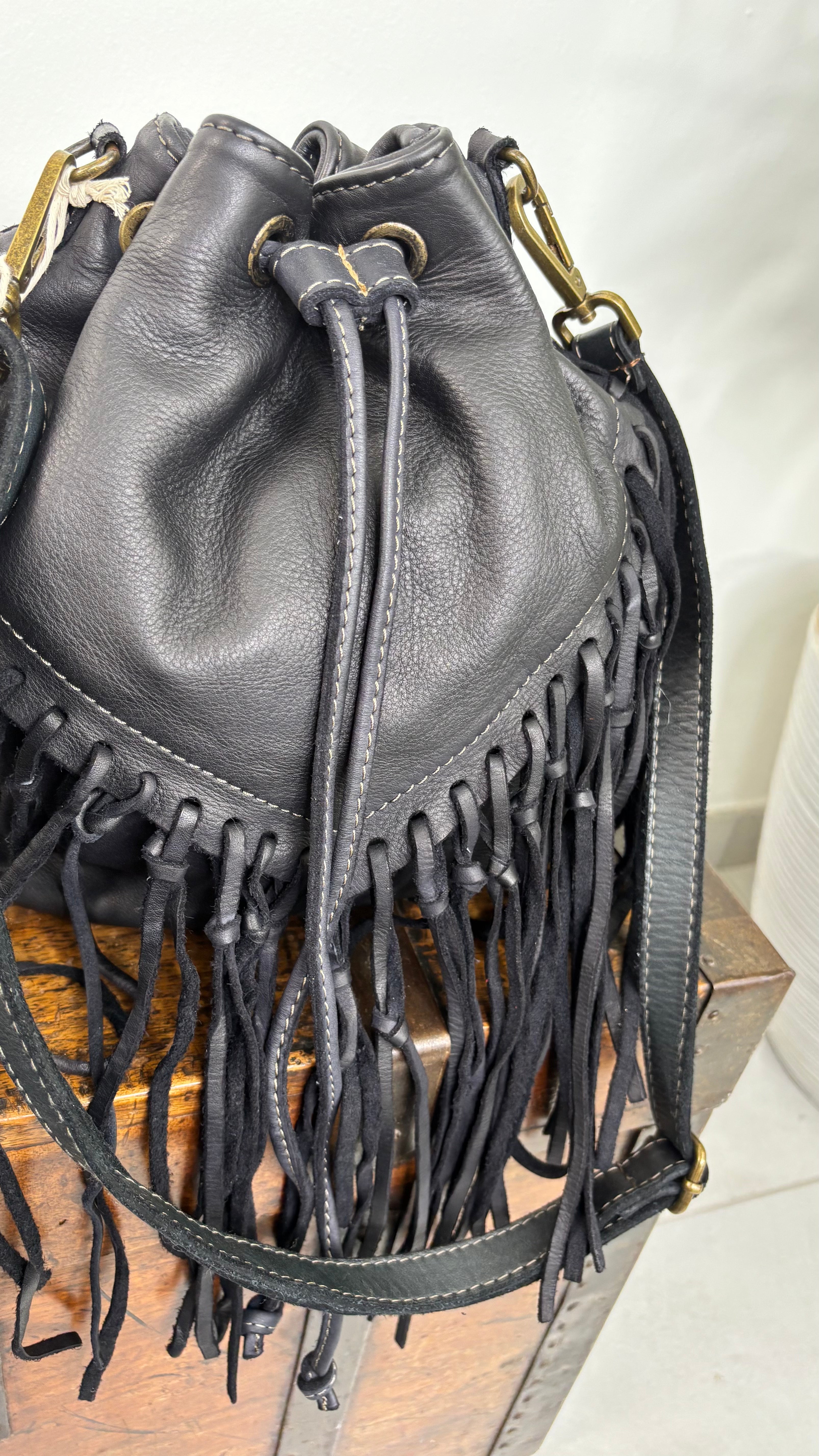 Borsa Secchiello Frange
