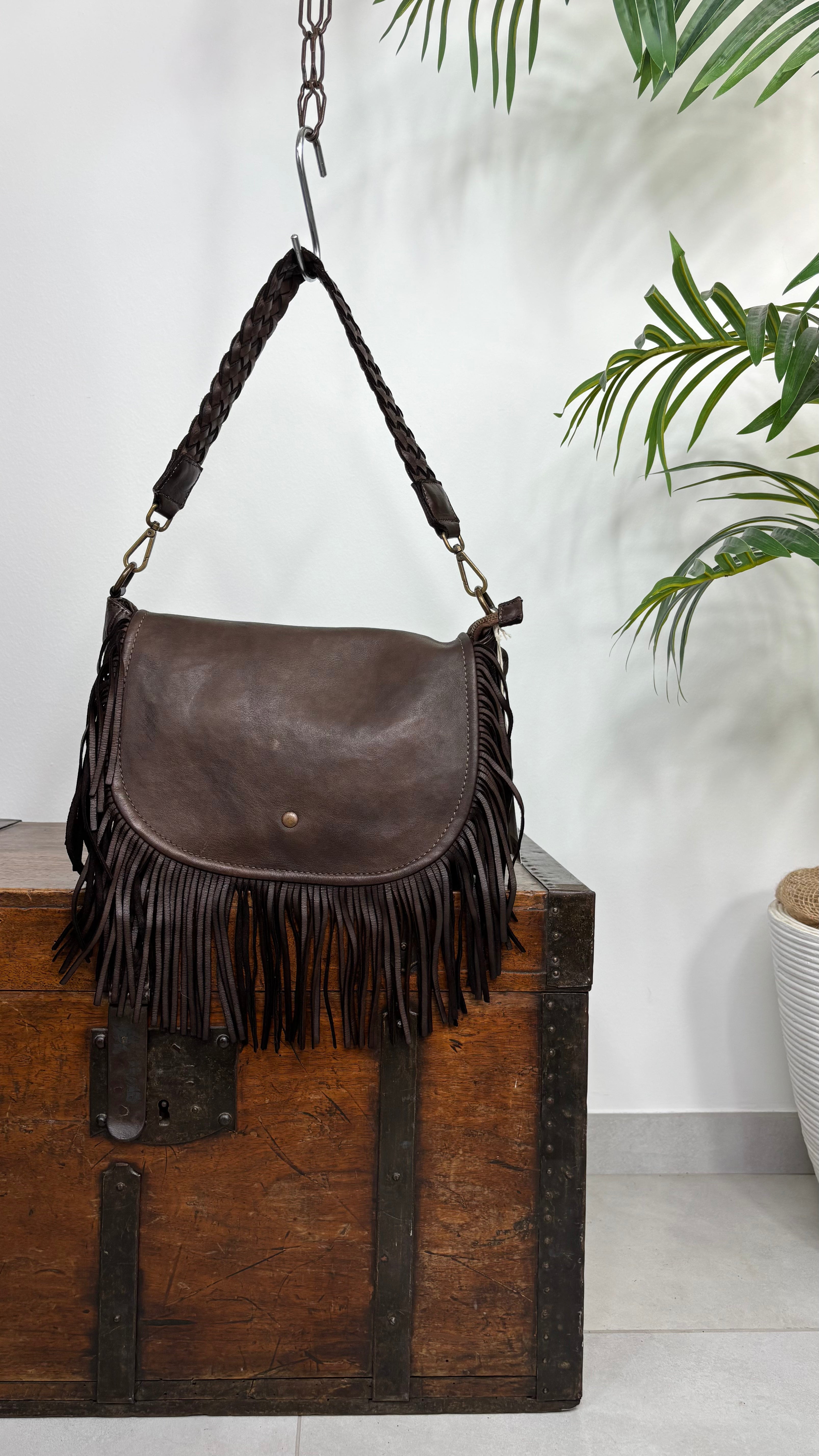 Borsa Intreccio Frangia