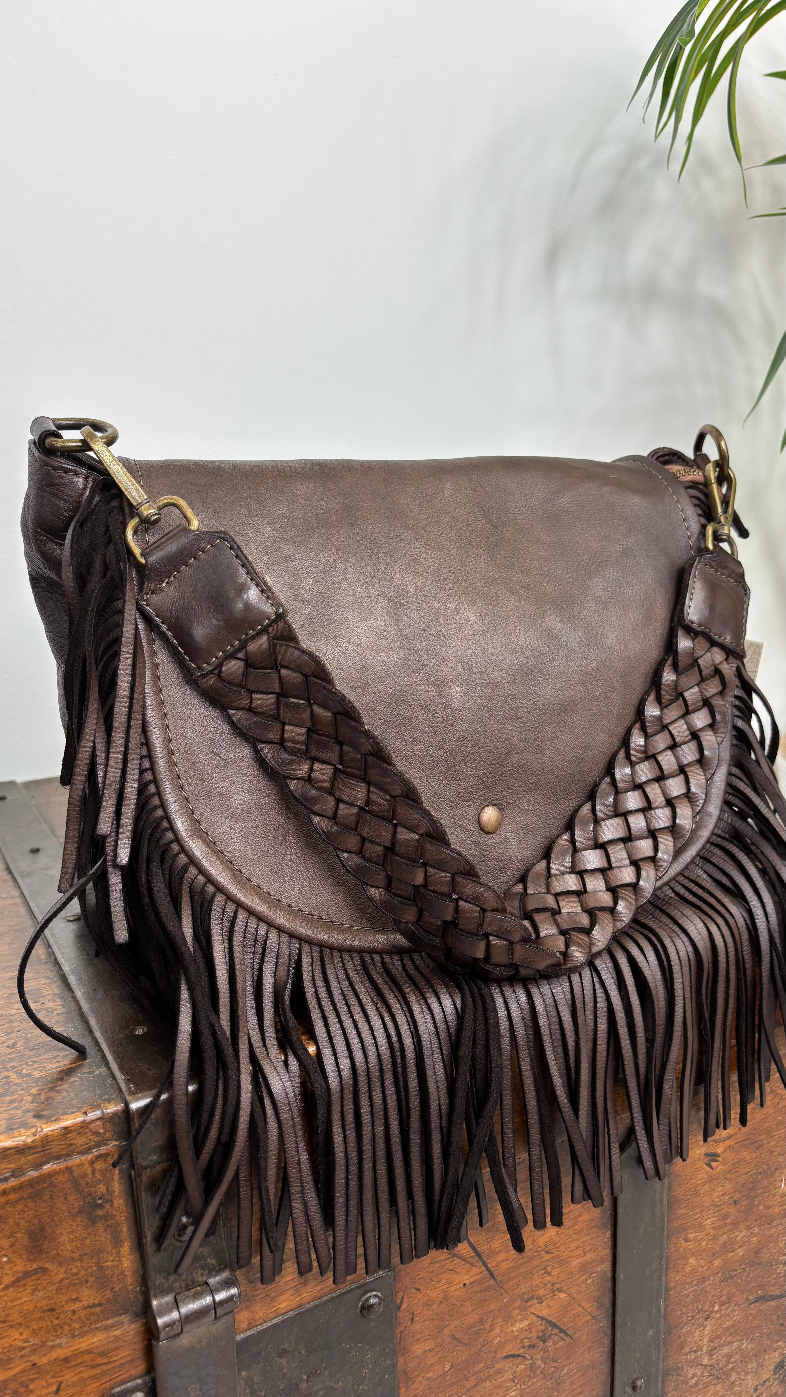 Borsa Intreccio Frangia