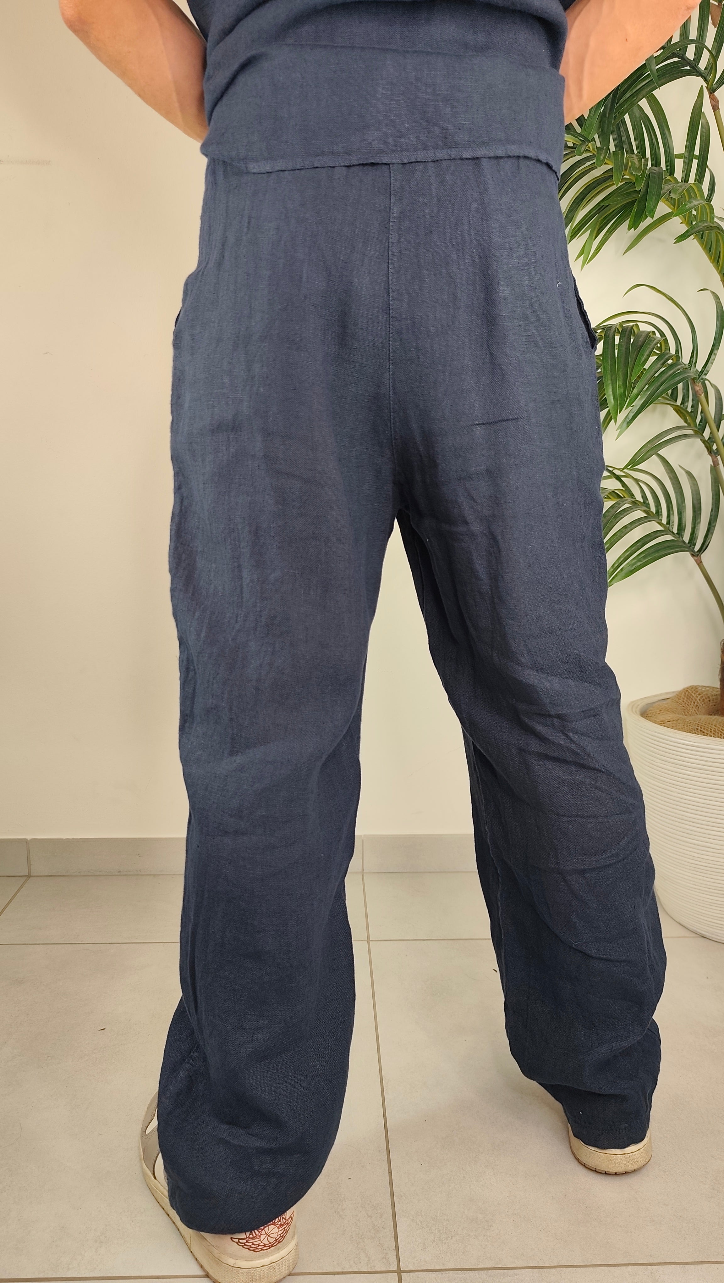 Pantalone Completo Over Lino