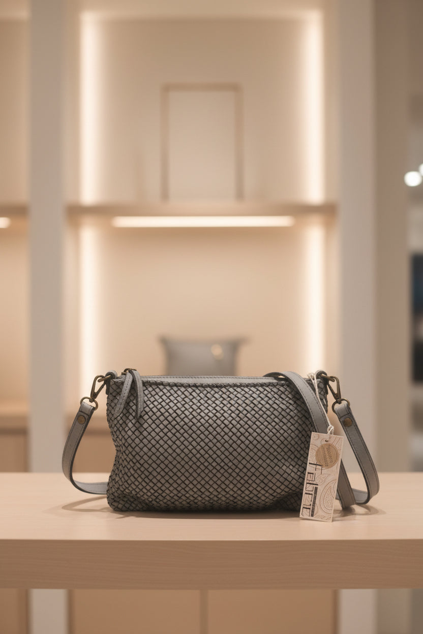 Borsa Nappa Pochette Intreccio