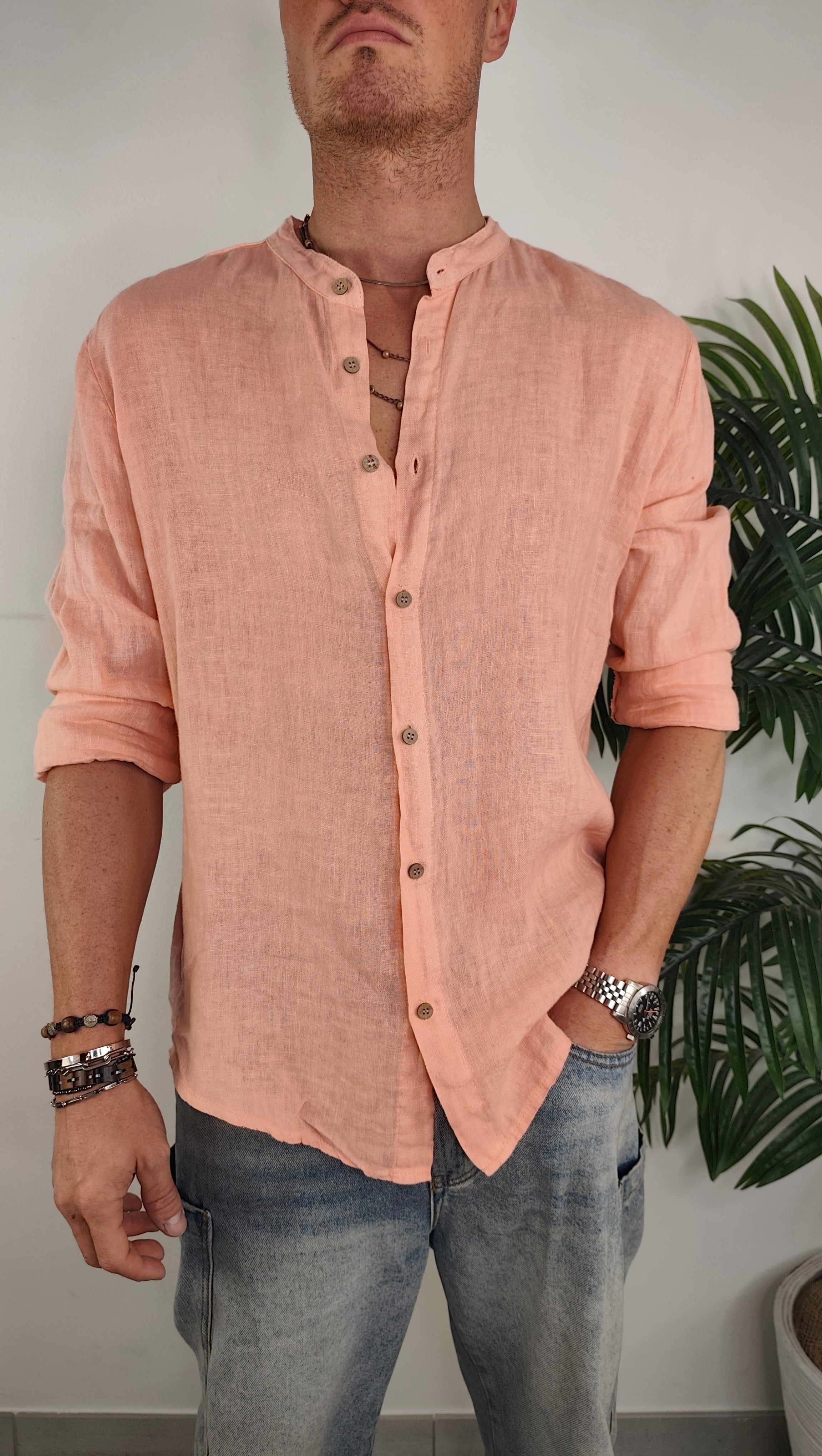 Camicia Lino Coreana