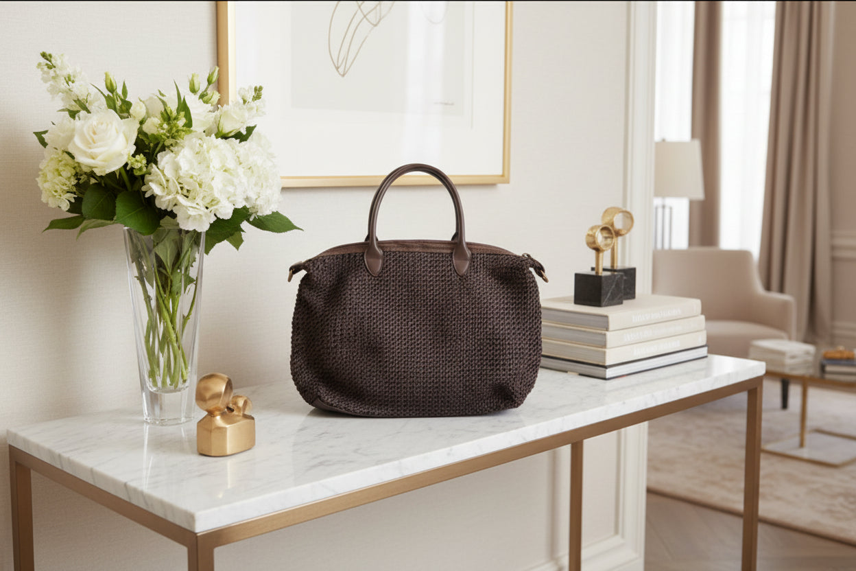 Borsa Nappa Intreccio mini