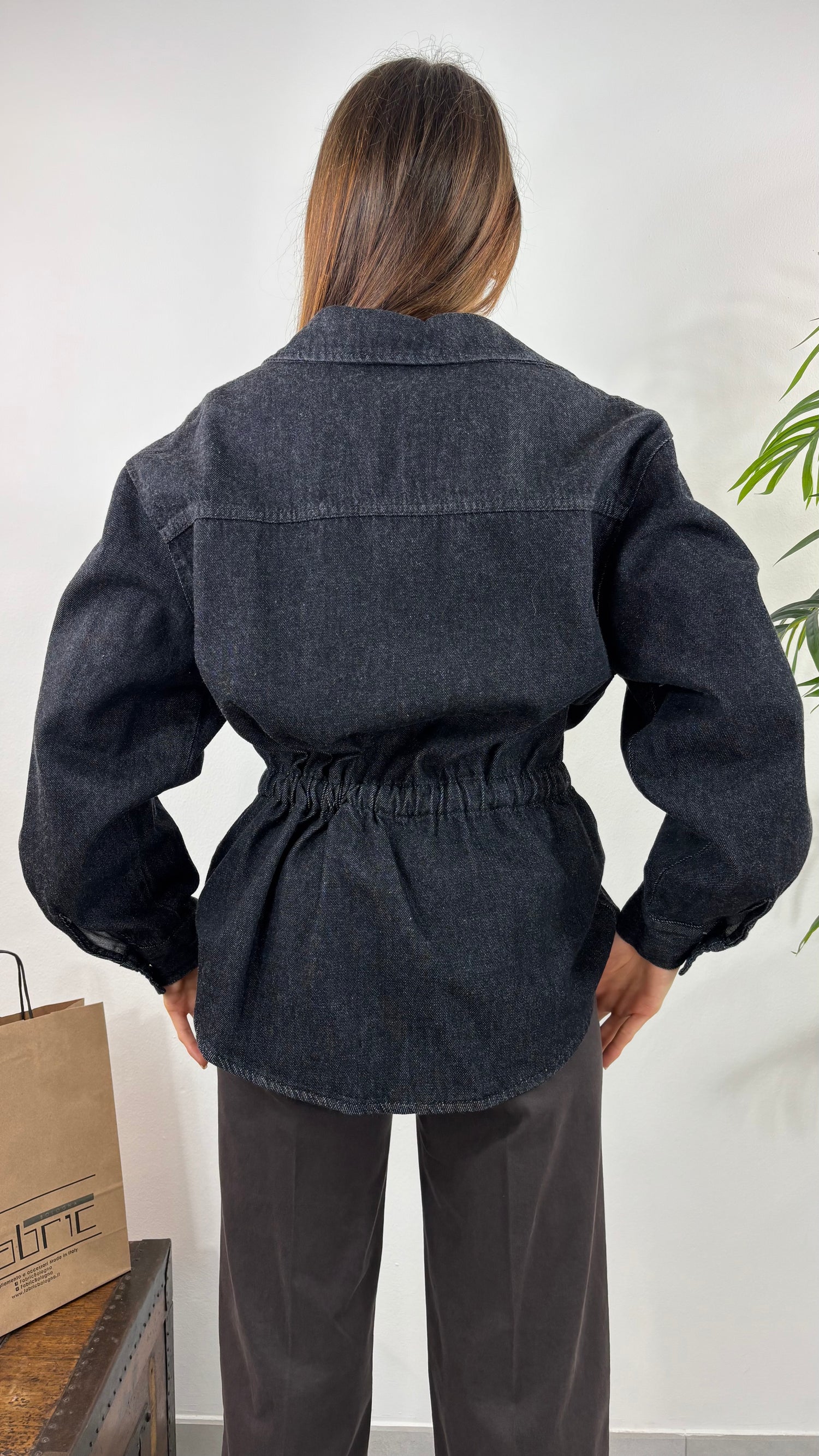 Giacca Denim Coulisse