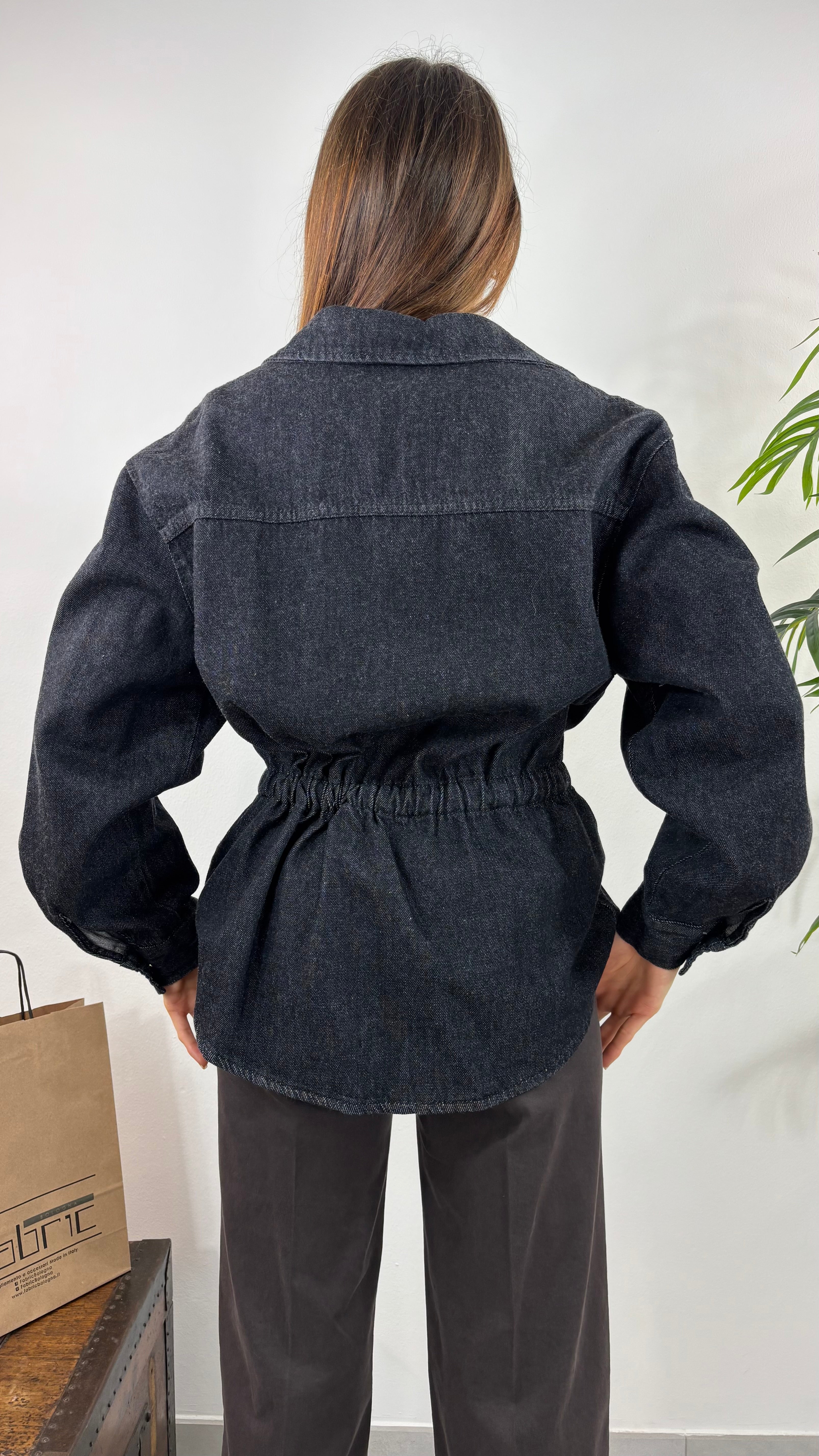 Giacca Denim Coulisse
