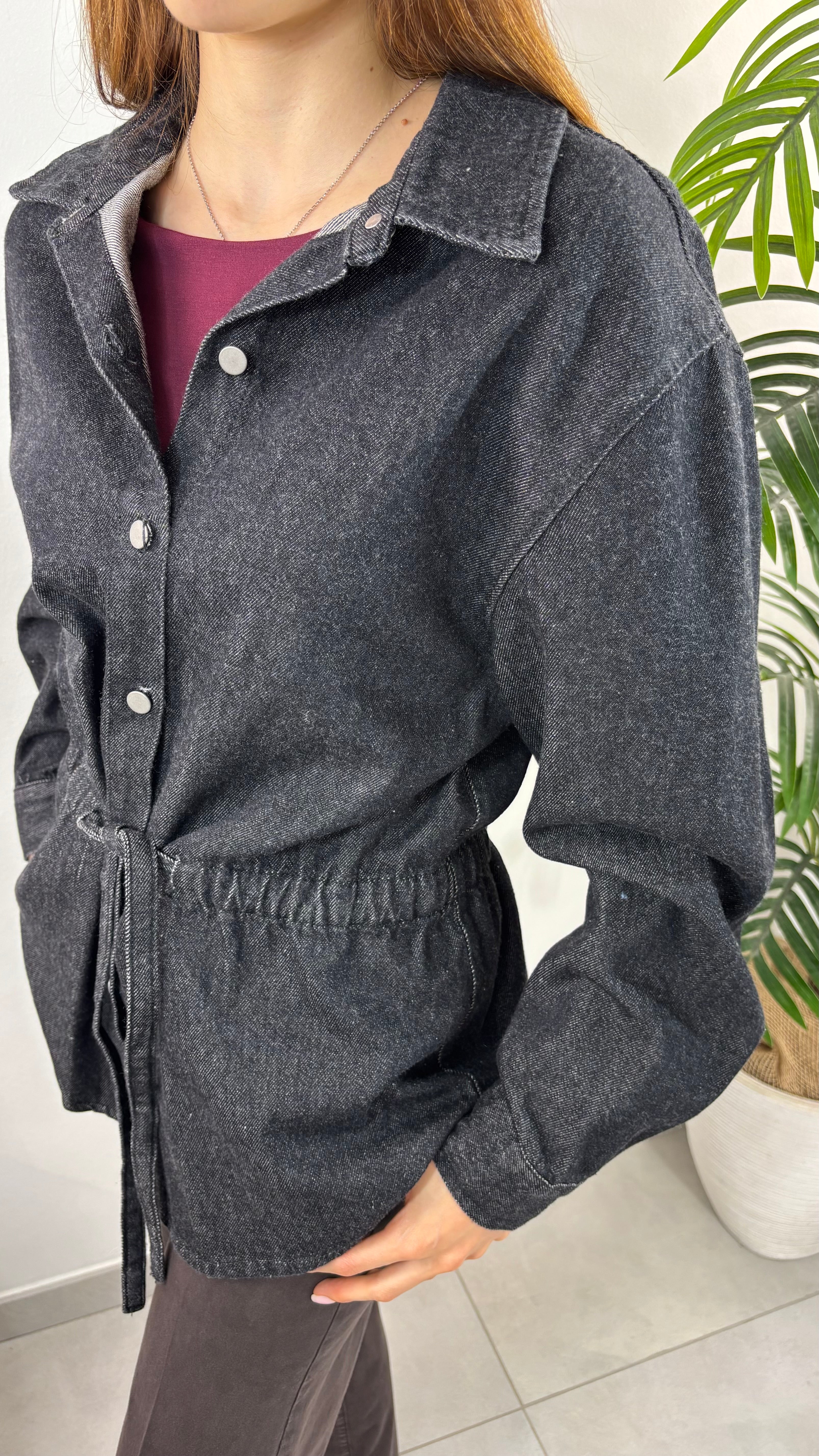 Giacca Denim Coulisse