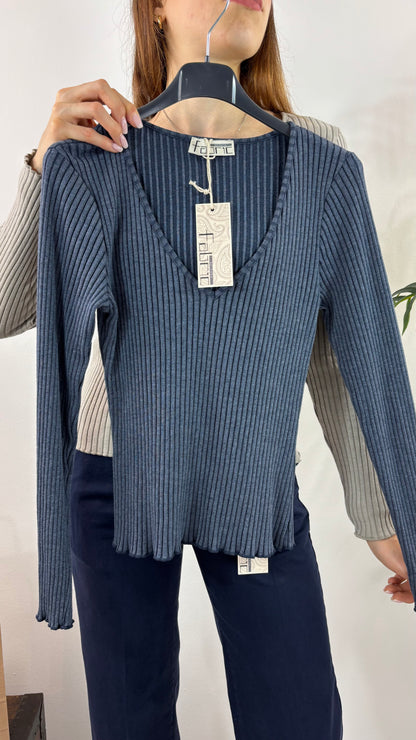 Maglia Basic Cannettata