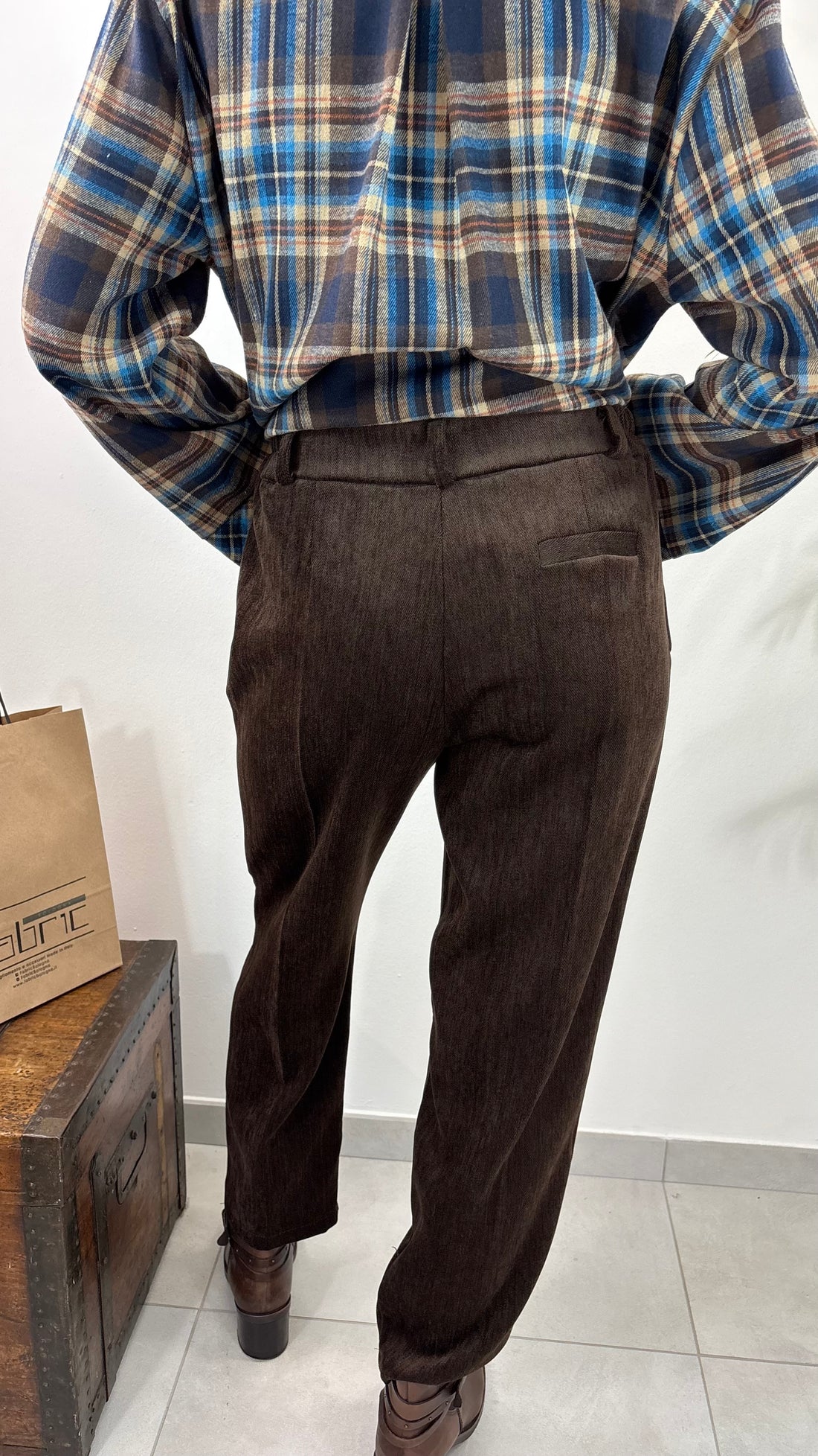 Pantalone Velluto Fiammato