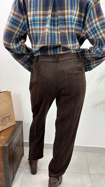 Pantalone Velluto Fiammato