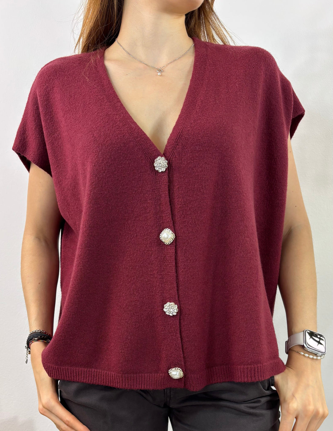 Maglia Gilet Gioiello
