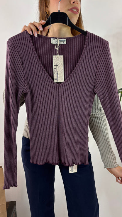 Maglia Basic Cannettata