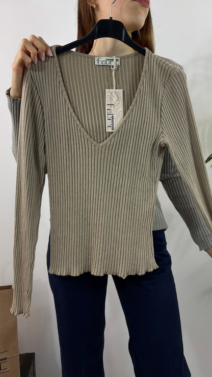 Maglia Basic Cannettata