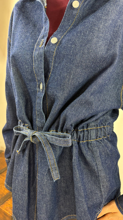 Giacca Denim Coulisse